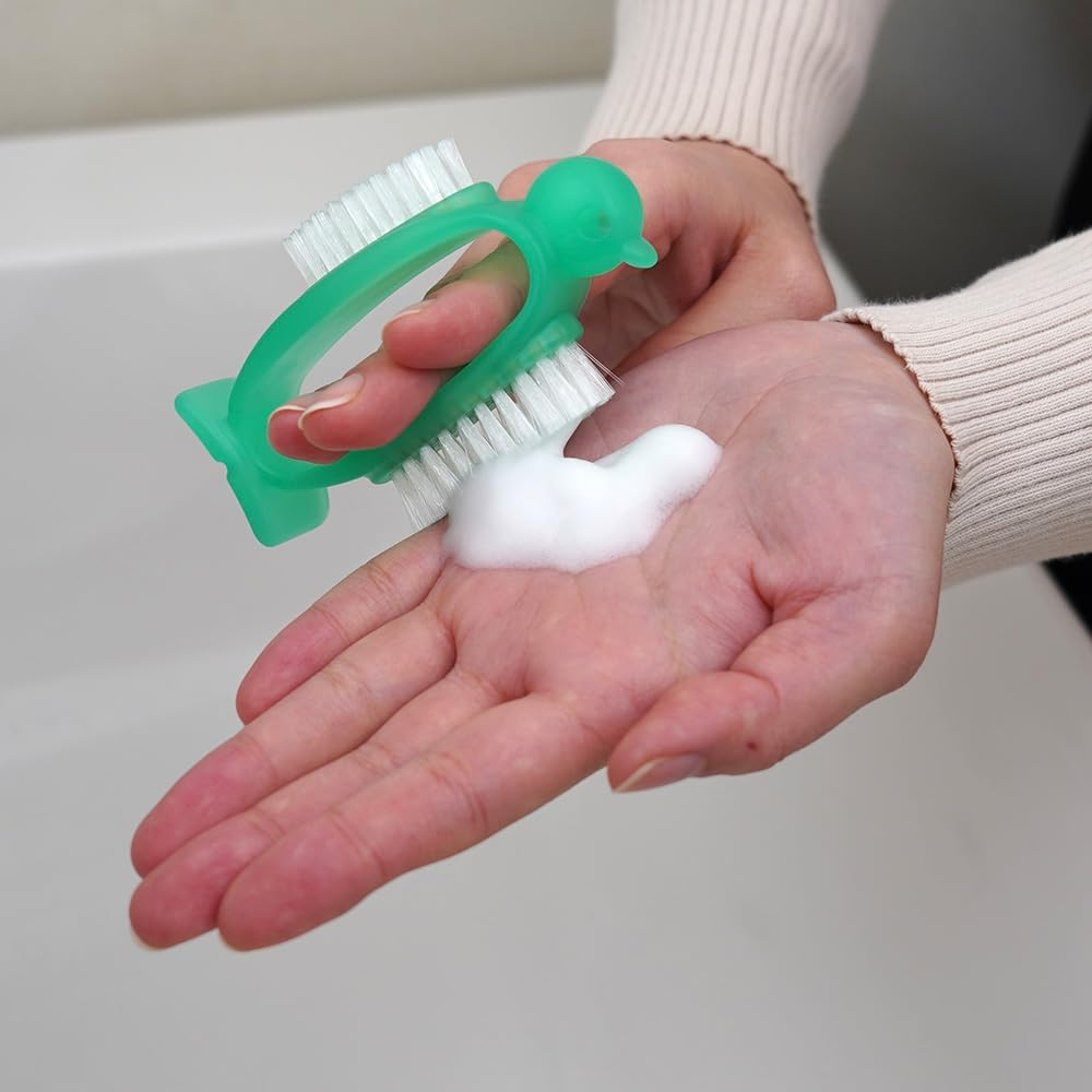 Azuma Az950G Hand Wash Brush, Nail Care, Penguin Green, Standing and Clean Storage, 32.4 Oz (950 G) image number 3