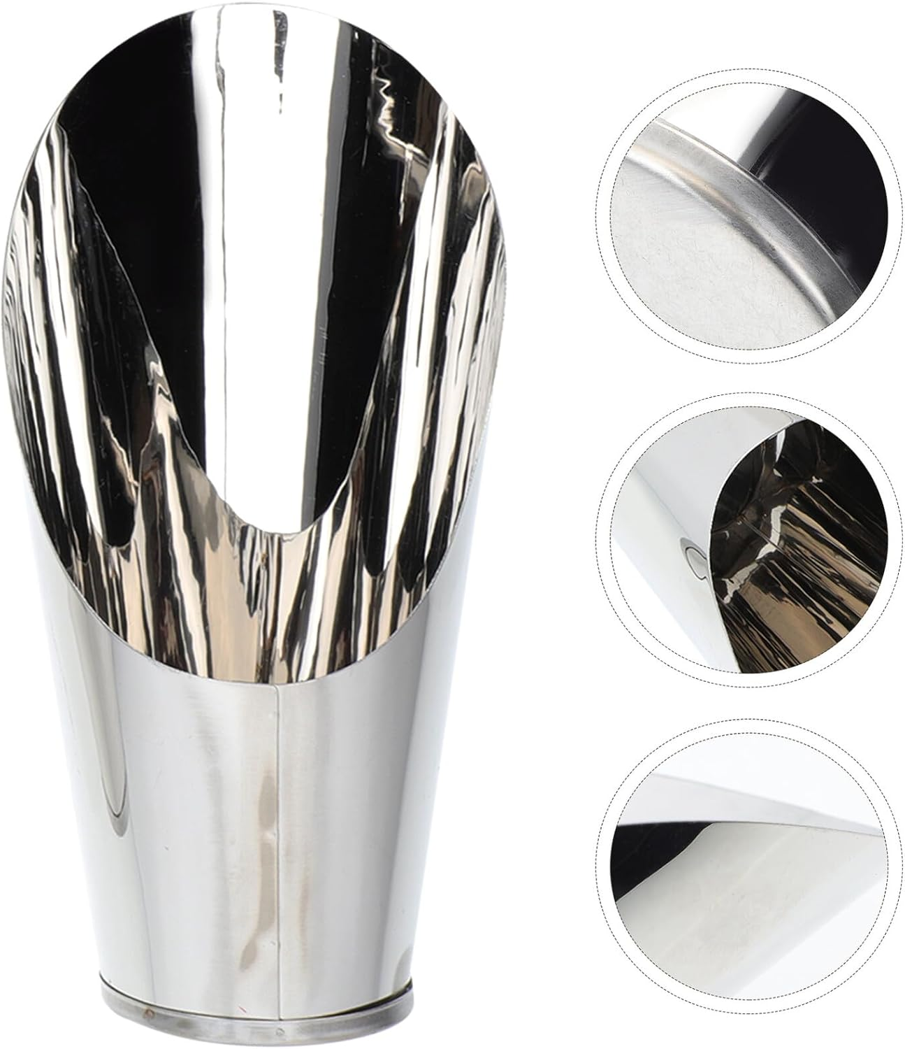 SHINEOFI Stainless Steel Bucket Scoop Gardening Handheld Soil Shovel for Planting and Transplanting, Large Planting Spoon Tool for Flower Pots and Garden Soil Digging image number 3