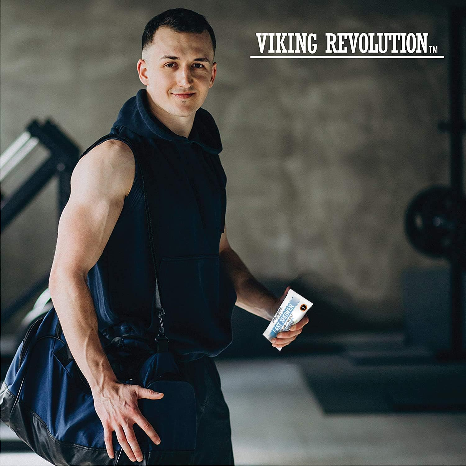 Shower Body Wipes,Unscented Naturally Soothing Aloe and Hypoallergenic, Portable Travel-Sized