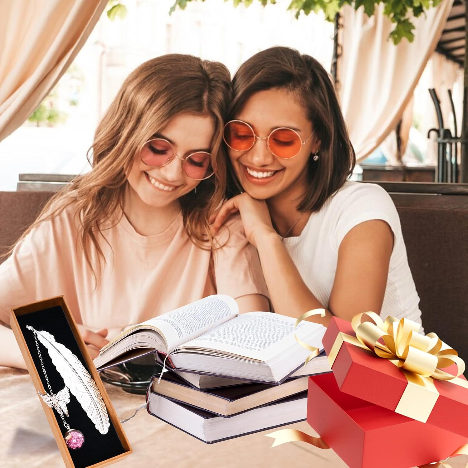 Metal Bookmark, 3D Butterfly Pendant Bookmarks, Vintage Metal Feather Bookmark Birthday Gift for Women Teachers, Unique Book Marks Mothers Day Christmas Gifts for Women Reader Girls Female Book Lover image number 4