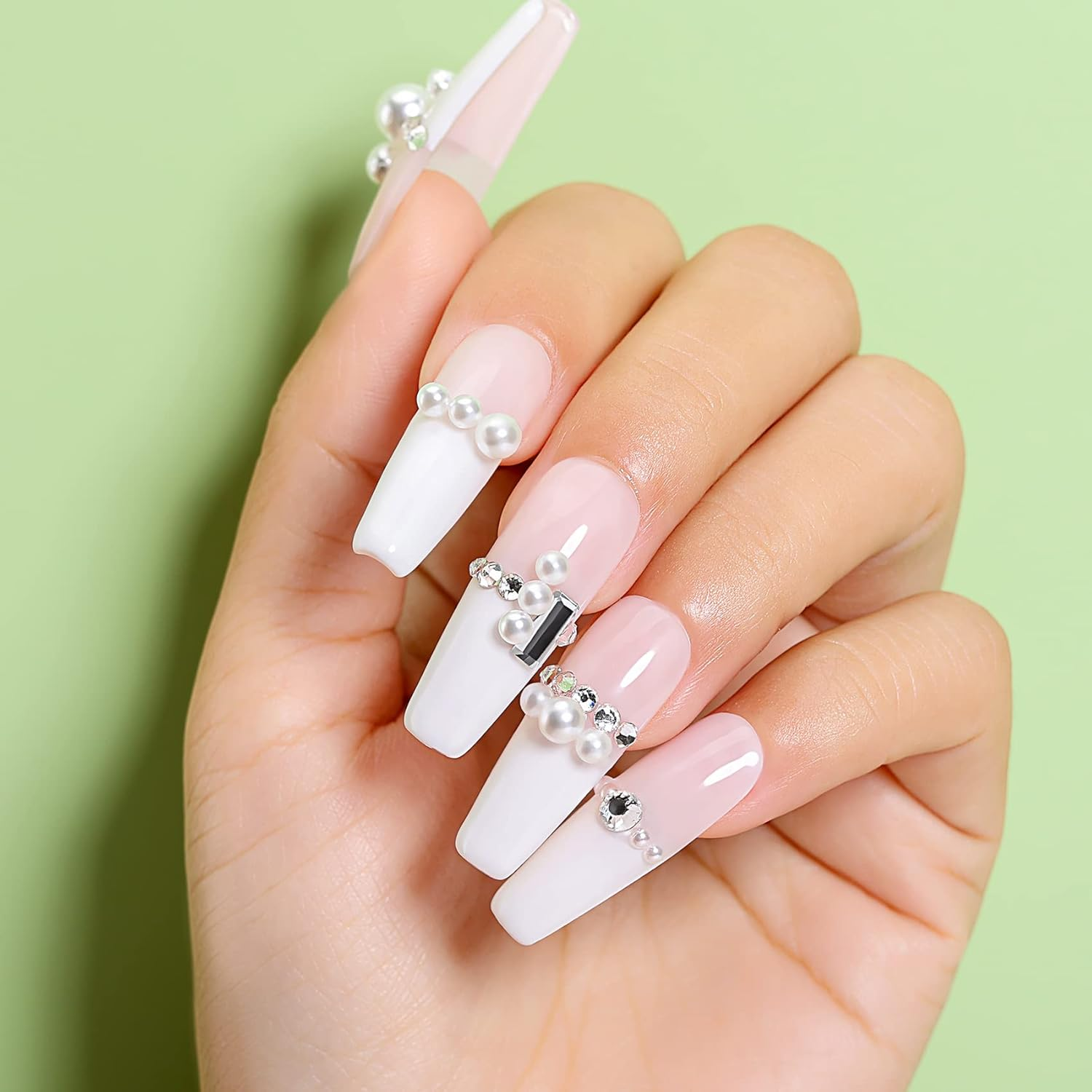 AIMEILI Pink White Neutral Skin Gel Nail Polish Soak off U V LED French Manicure DIY Salon Home Women Girls Kit Set of 4Pcs X 10Ml - Kit Set 25 Cruelty-Free & Vegan image number 3