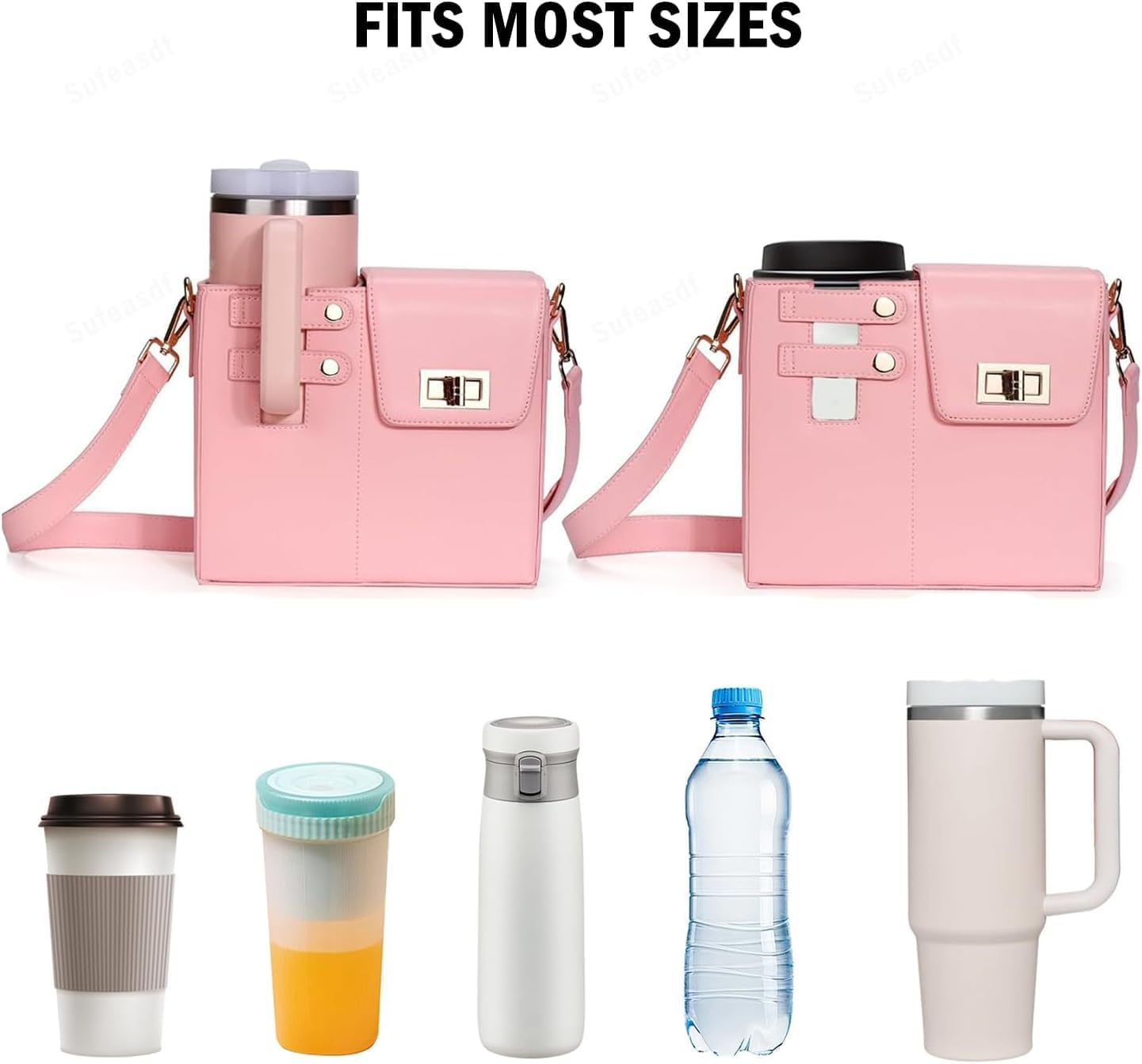 Water Bottle Bag Crossbodys, Water Bottle Carrier Bag for Stanleys Cup image number 5