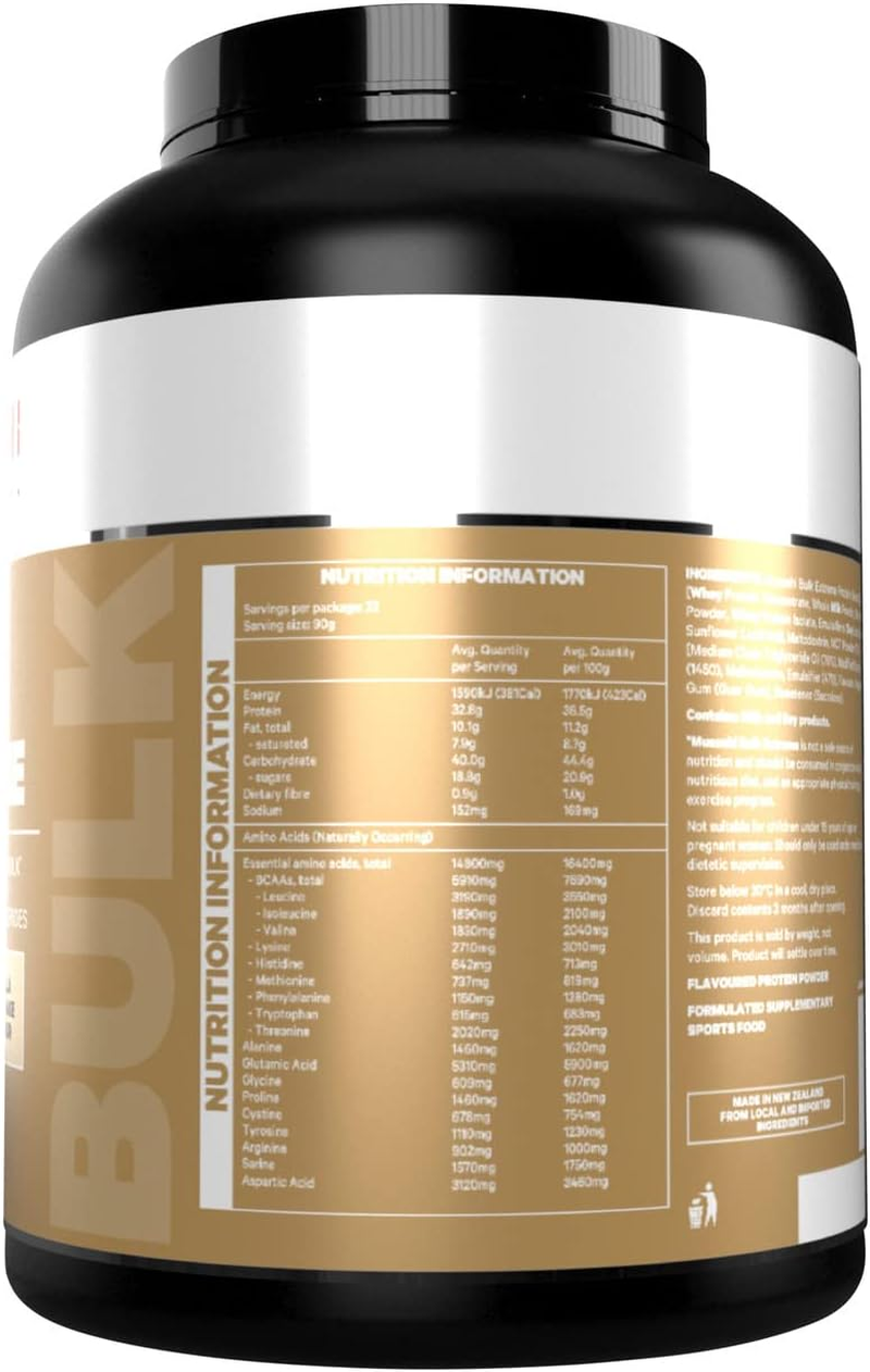 Musashi Bulk Extreme Vanilla Flavour Protein Powder 2 Kg