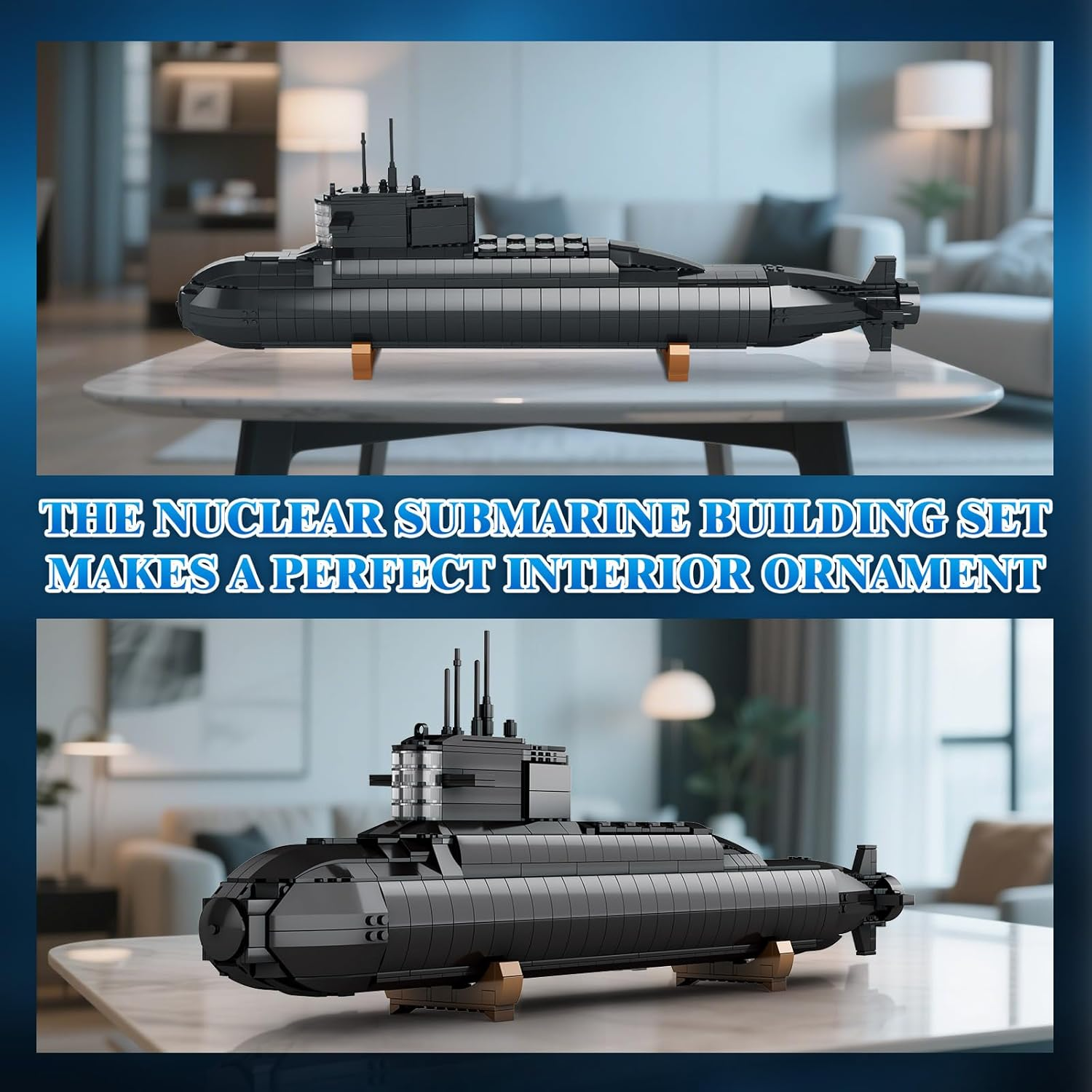 Brihappen Nuclear Submarine Model Building Kit image number 2