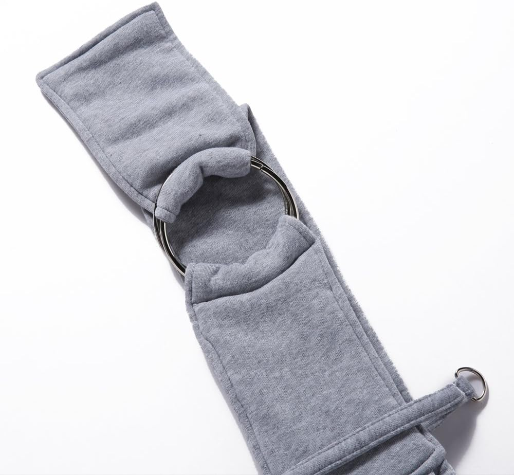 CYBERNOVA Reversible Pet Sling Carrier Bag Adjustable Length up to 13+ Lbs - Offers Strength and Comfort Carrier Bag with Your Dog Cat on Trip (Grey) image number 5