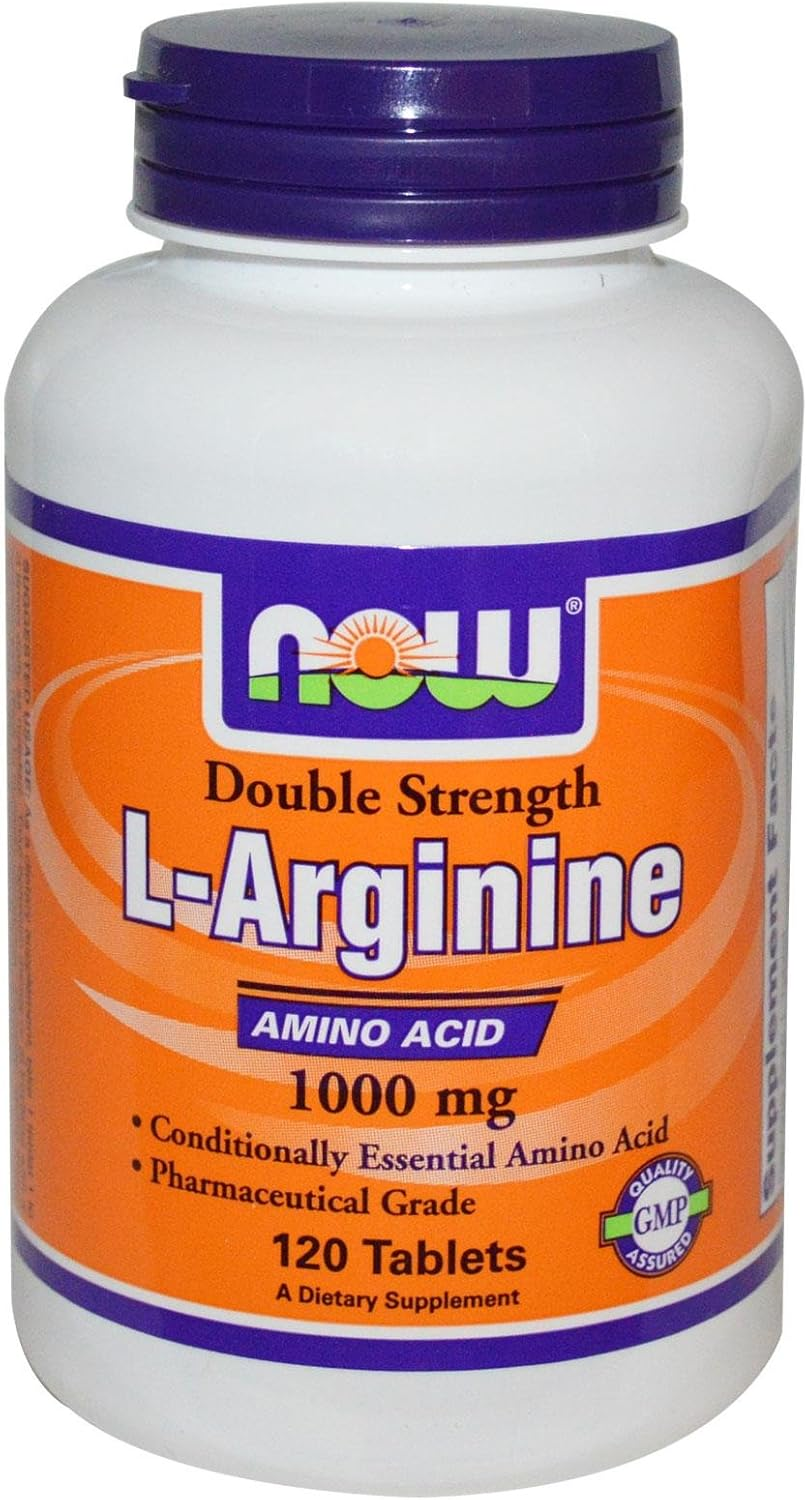 Now Foods L-Arginine, 120 Tabs 1000 Mg