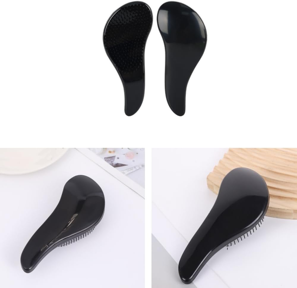 Changyeah Hair Brush without Pulling, 2 Pieces Hair Loss Dry and Wet Hair for Girls and Boys, Hair without Strips, Cut Hair, the Perfect Brush for Curls, Long (Pink, Black) image number 3