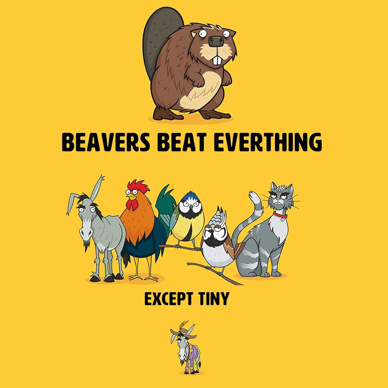 Ginger Fox - Giant Beaver Tiny! Card Game, Hilarious Card Games for Adults, Naughty Adult Party Games for Family Game Night, Fun Animal Games for 2+ Players, Ages 16+ image number 4