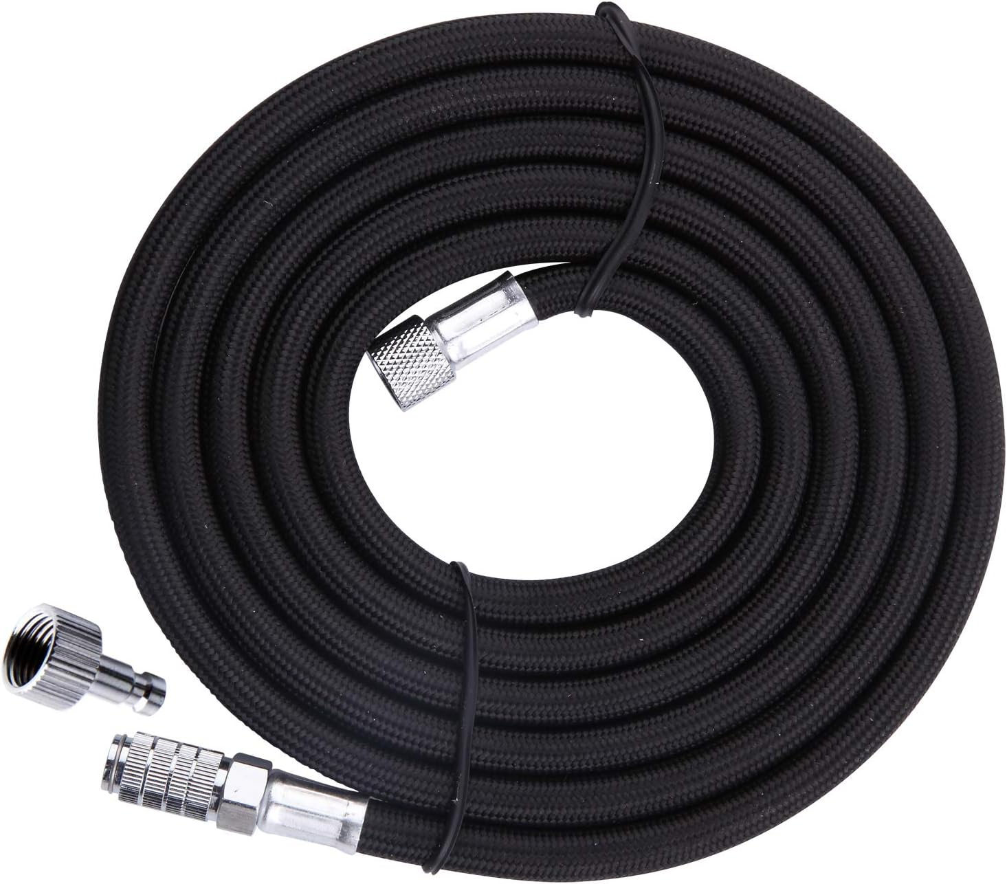 FENNGDA Airbrush Hose, Premium 10Ft Nylon Braided Airbrush Hose with Airbrush Quick Release Disconnect Coupler, Plug 1/8" BSP Male and Female Hose Connection image number 4