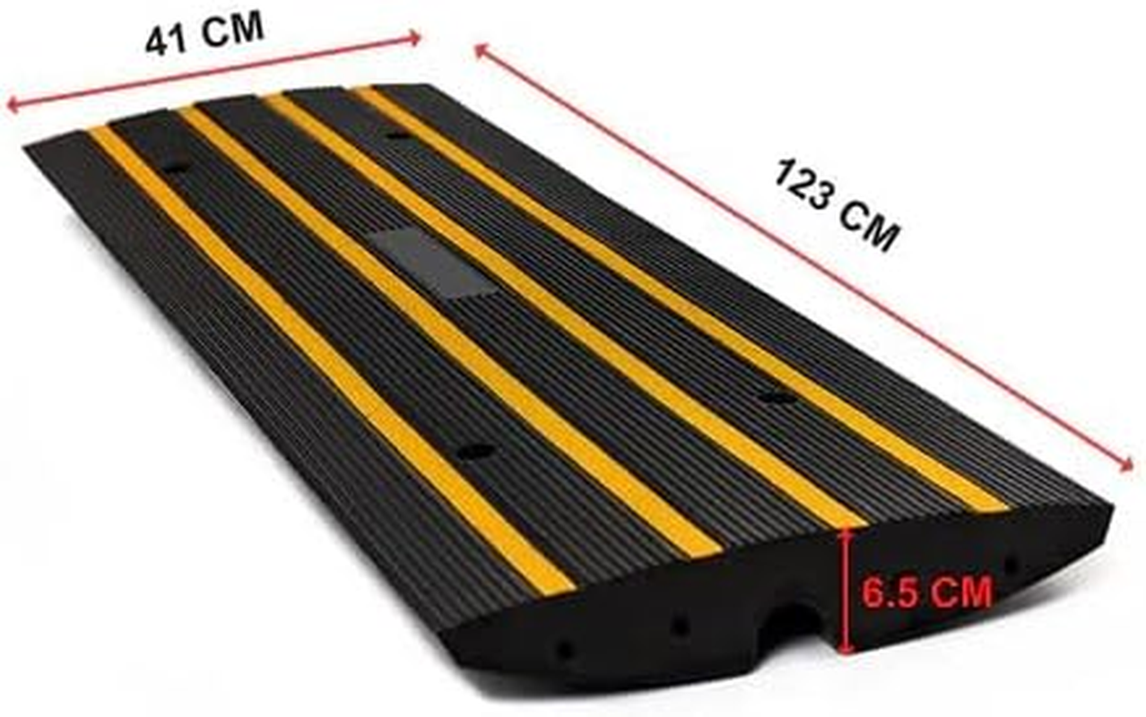 Rubber Driveway Kerb Ramp, Heavy-Duty, 1200 X 410 X 65Mm, Durable Rubber Construction, Non-Slip Surface, 15 Tonne Capacity, 21Kg image number 5