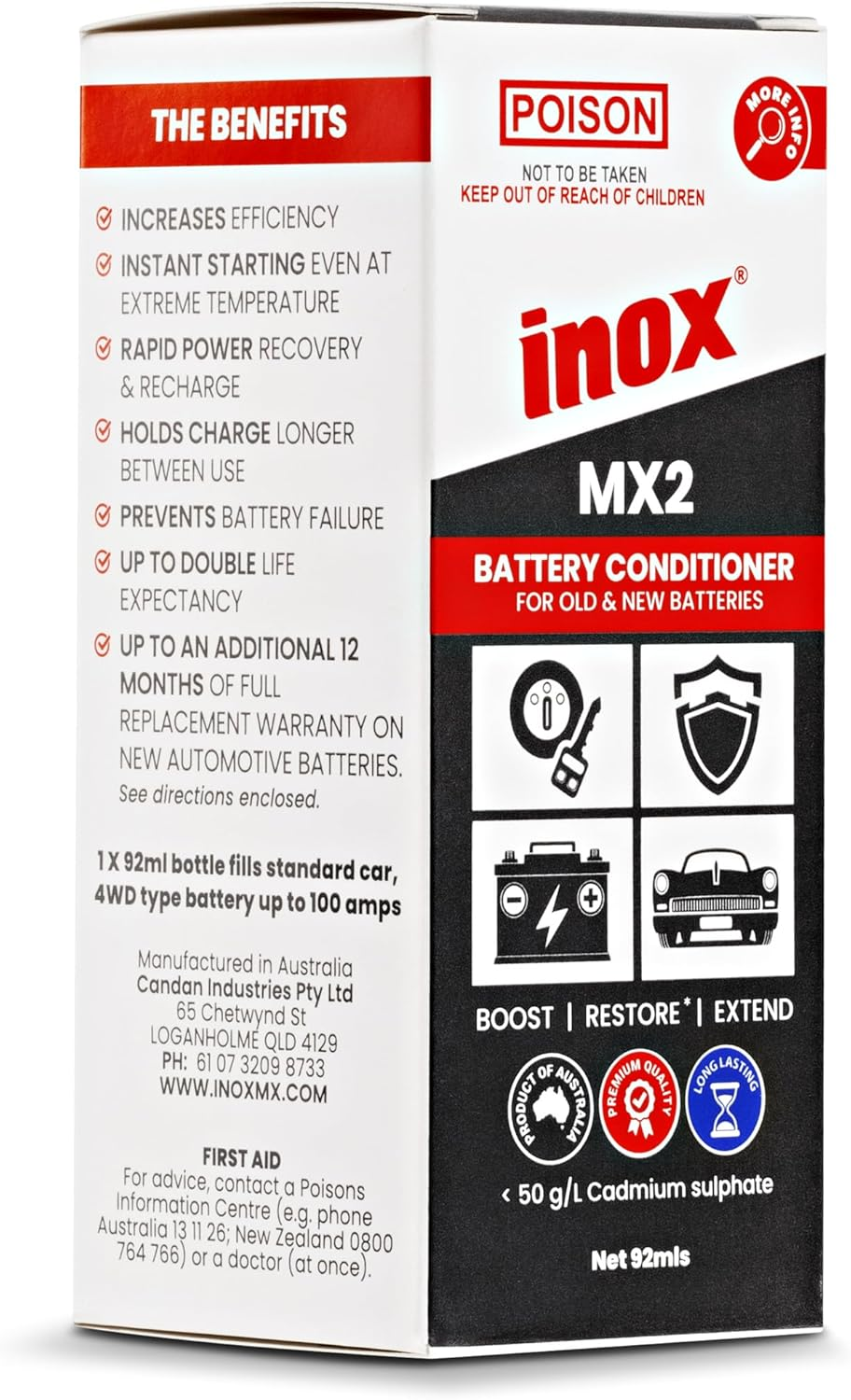 Inox Battery Conditioner 92 Ml image number 2