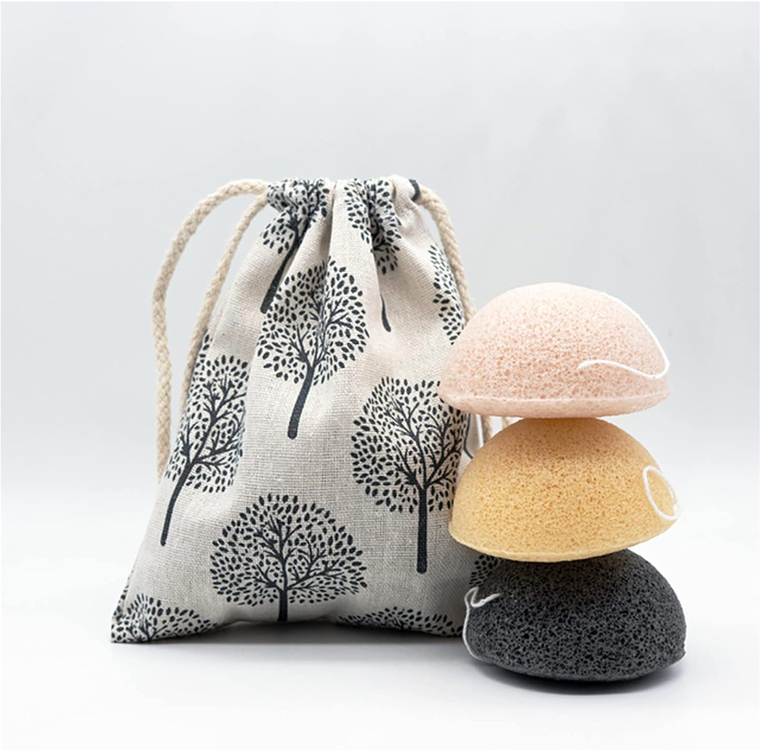 Bath Brush Konjac Bath Sponge for and Body Cleansing Bath Body Brush (Size : 3PCS-PYB) image number 5