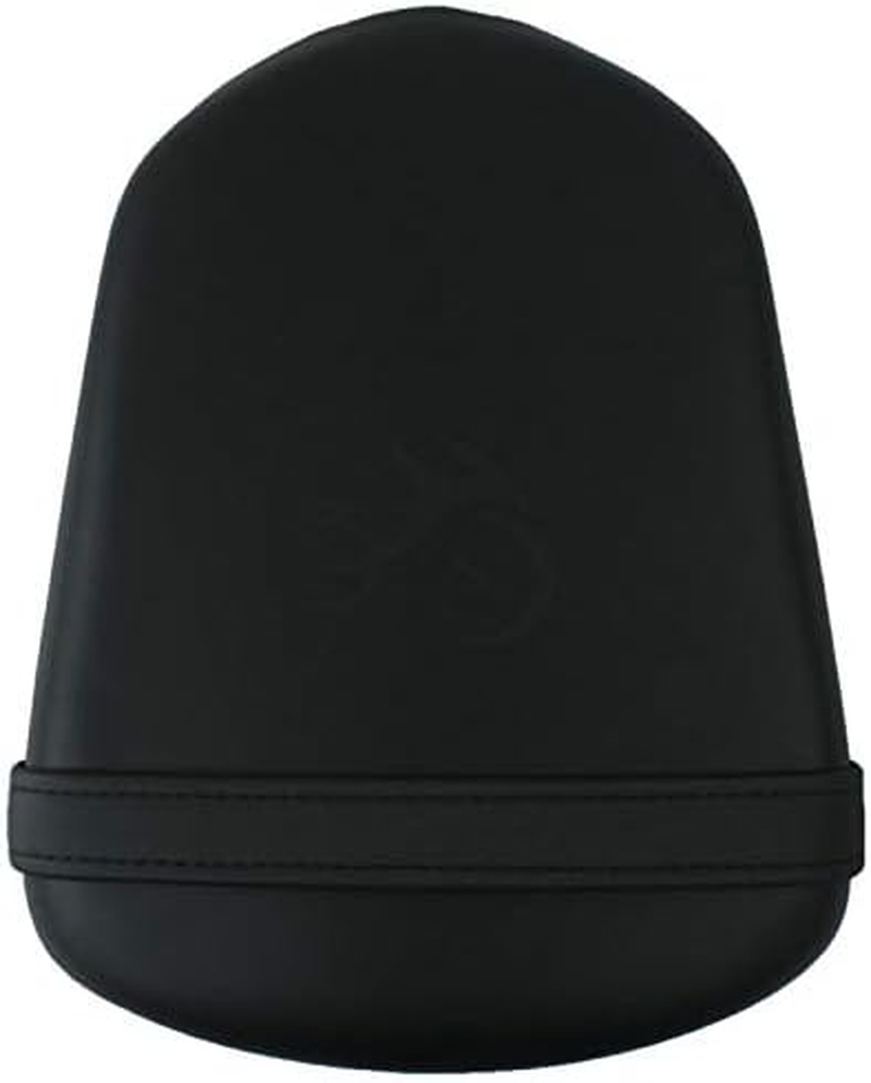 Black Motorcycles Leather Rear Pillion Passenger Seat Cushion Compatible with Suzuki GSXR GSX-R 600 750 2006 2007 image number 3