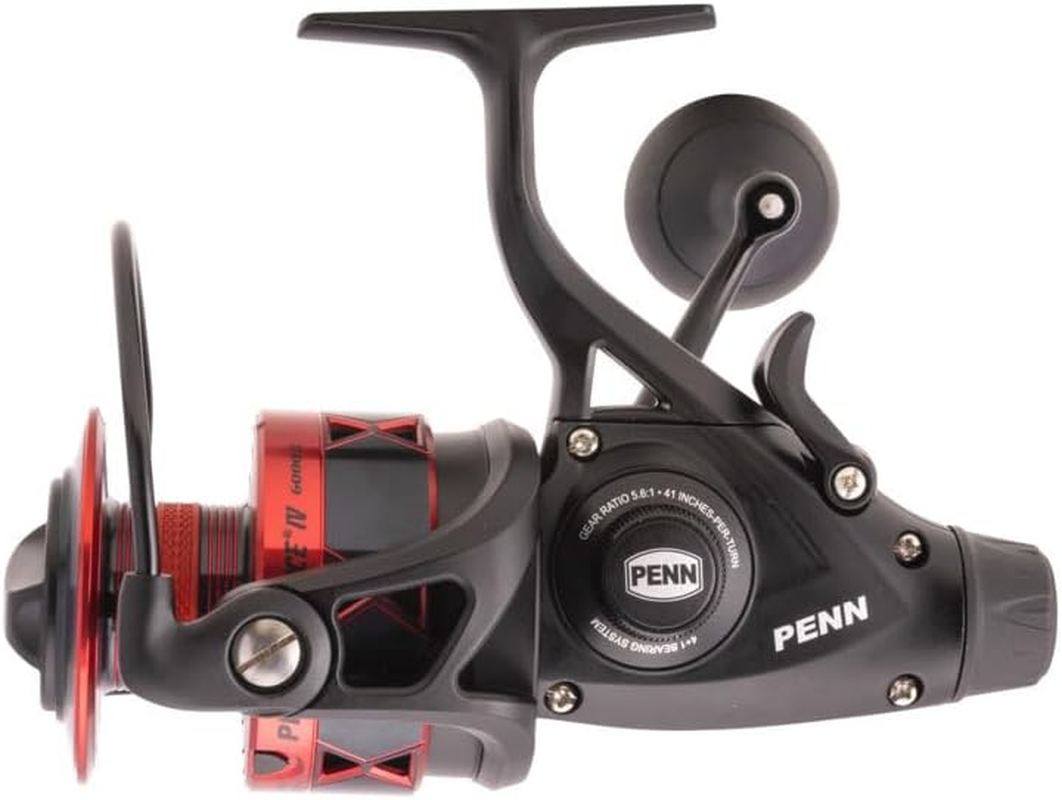 PENN Fierce IV Liveliner Saltwater Spinning Reel &ndash; Versatile Sea Fishing Reel for Boat, Kayak, Shore, Spinning, Jigging, Surf, and All-Round Use, Black/Red image number 3