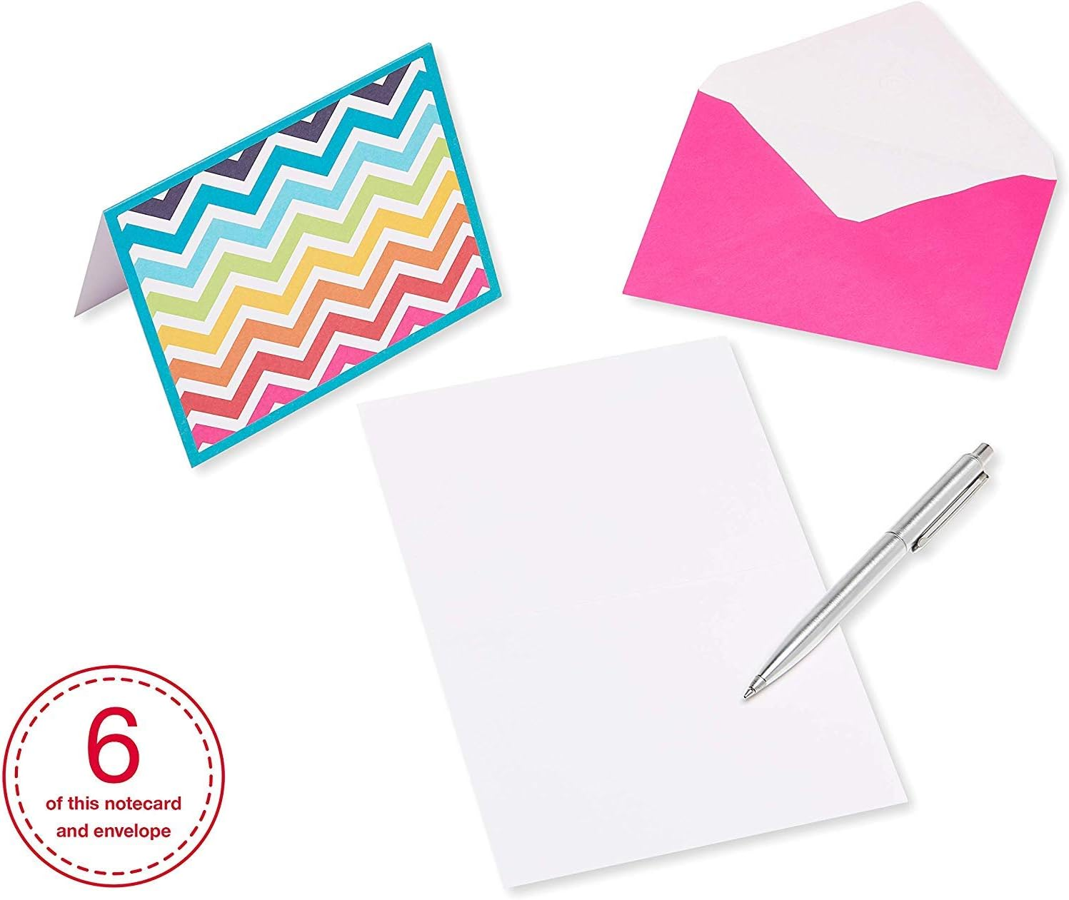 American Greetings Blank Cards Assortment with Envelopes, Bright Patterns (30-Count) image number 5