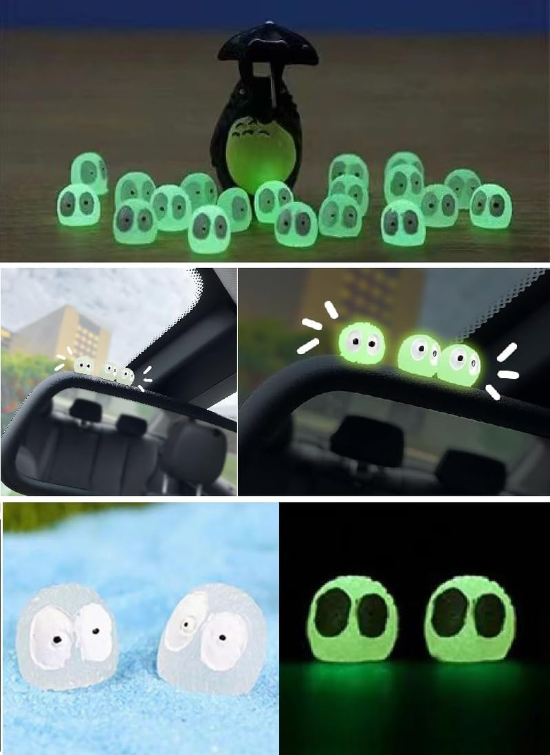 Studio Anime Merch Car Accessories Set - 1 Faceless Male Car Pendant and 40 Soot Sprites Car Rearview Mirror Accessories