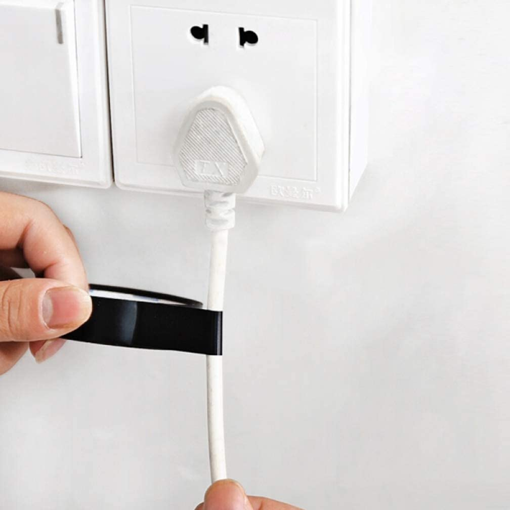 Viaky Black Electrical Tape 6 Pack Each Roll 0.6" X 50' (15Mm X 15M) High End Industrial Grade - Rated to 176 Degrees & 600 Volts - Vinyl Insulating Backing - Perfect for Electric Wiring Projects image number 6