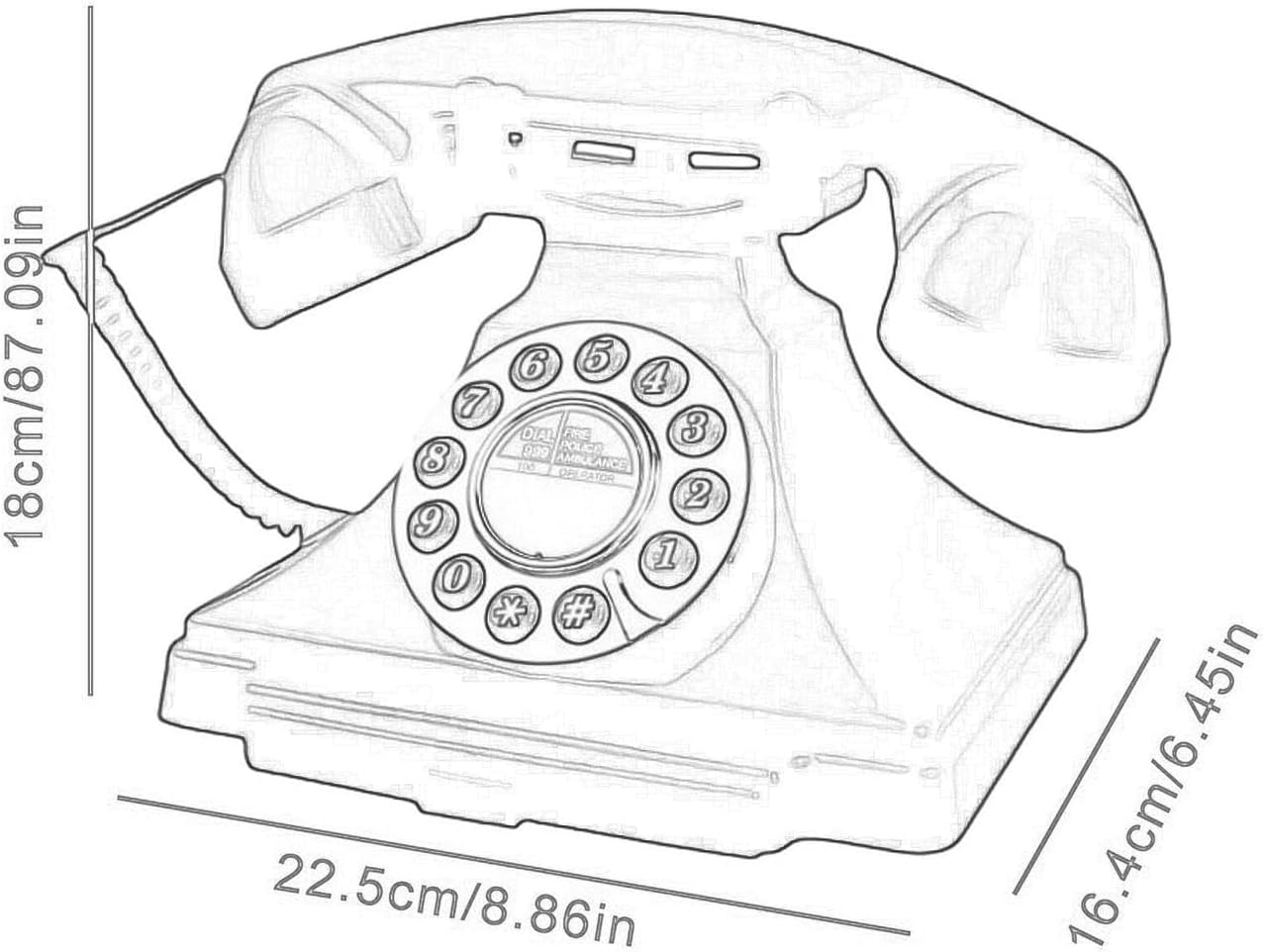 Audio Guest Book Wedding Phone Recorder Voice Recorder Phone Record Audio Audio Guestbook for Engagement Office Desk, White