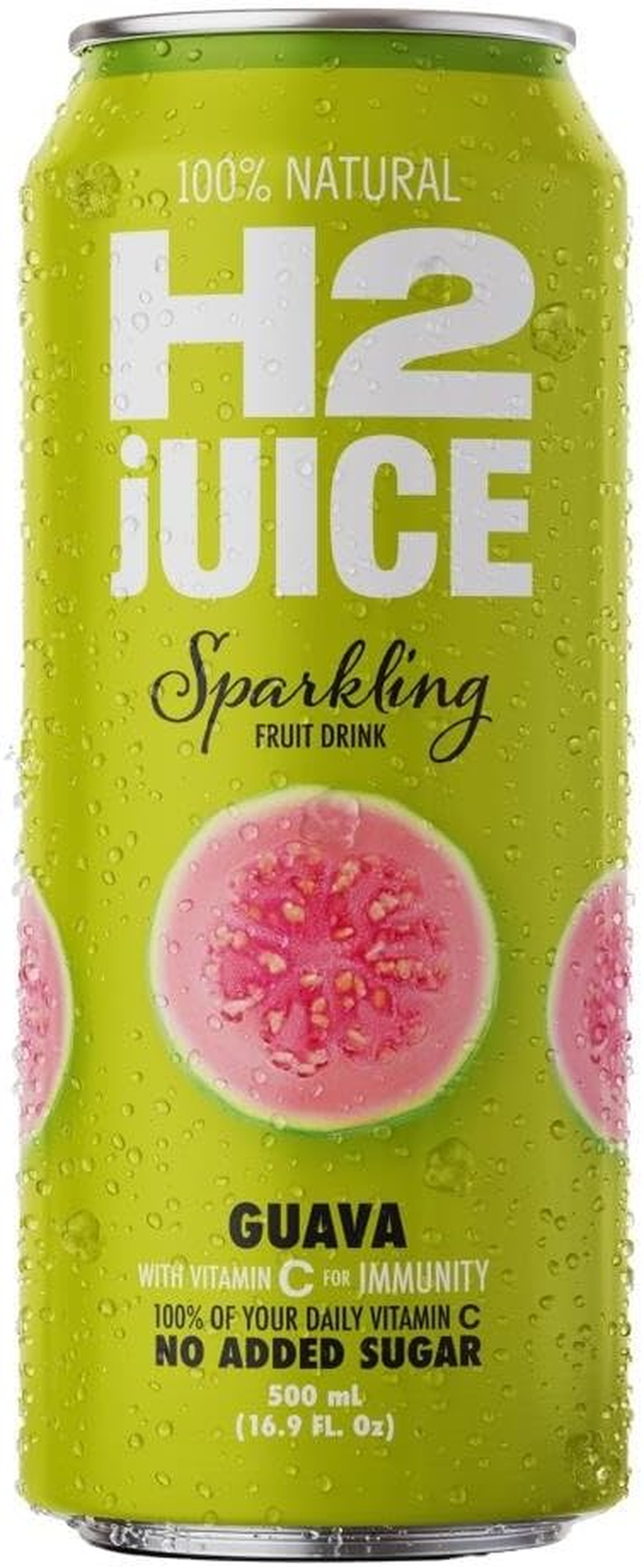 H2 Juice, 12 X 500 Ml, Sparkling Guava