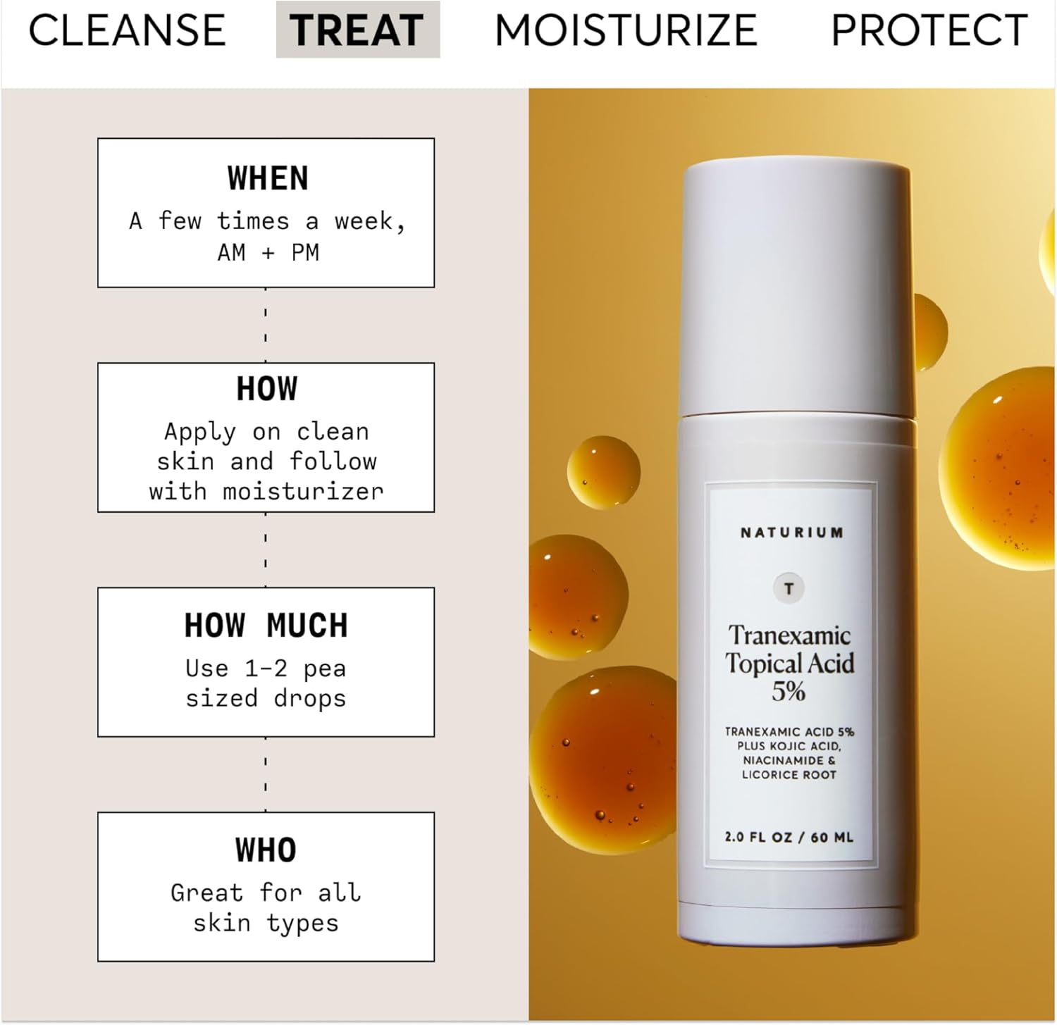 Naturium Tranexamic Topical Acid 5% Jumbo, Face & Skin Care with Kojic Acid, Niacinamide & Licorice Root, 2 Oz image number 2