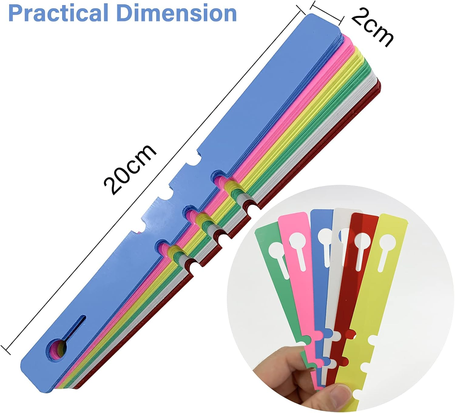 Mziart 120Pcs 6 Colors Plastic Plant Labels Wrap around Tree Tags Markers, Adjustable Nursery Garden Labels Plant Tags with Large Writing Surface image number 4