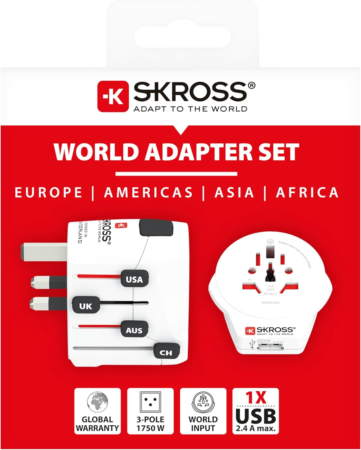 SKROSS World Travel Adapter PRO World and USB 7A image number 6