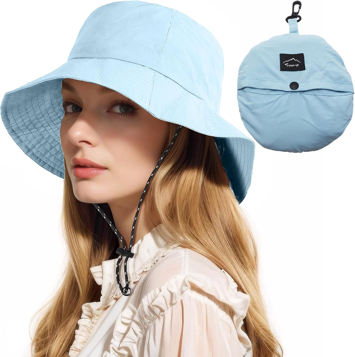 Velado Sun Hat for Women Men Wide Brim Bucket Hat UPF50 UV Protection Adjustable Cap for Summer Fishing, Hiking, Camping, Garden, Farming, Outdoor Exercise