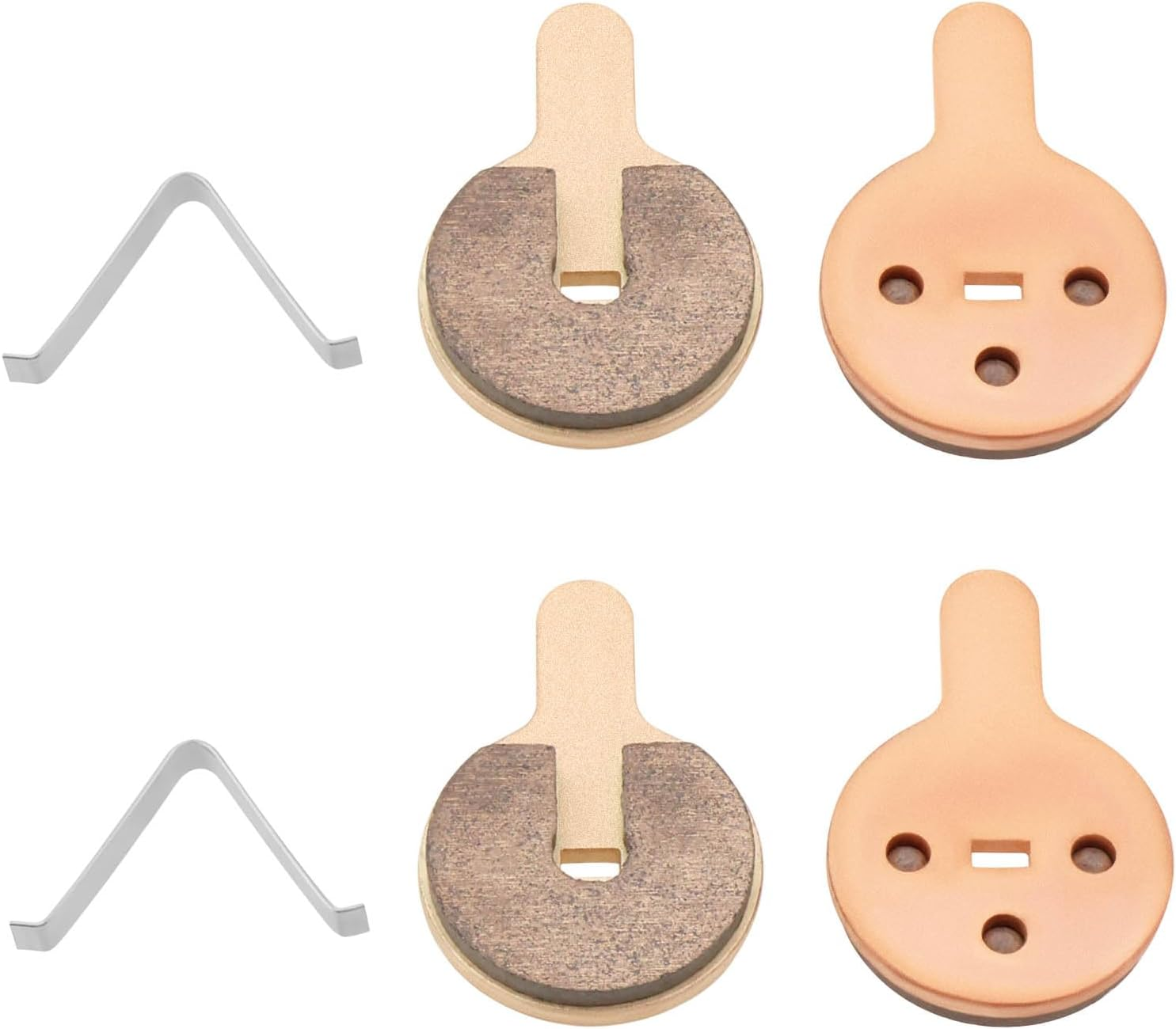 Emsea 2 Pairs Sintered Brake Pads Scooter Disc Brake Pad Compatible with KUGOO G2 Pro Scooter Compatible with Hitway H5 E Scooter, 33.5X22.5X4Mm image number 3