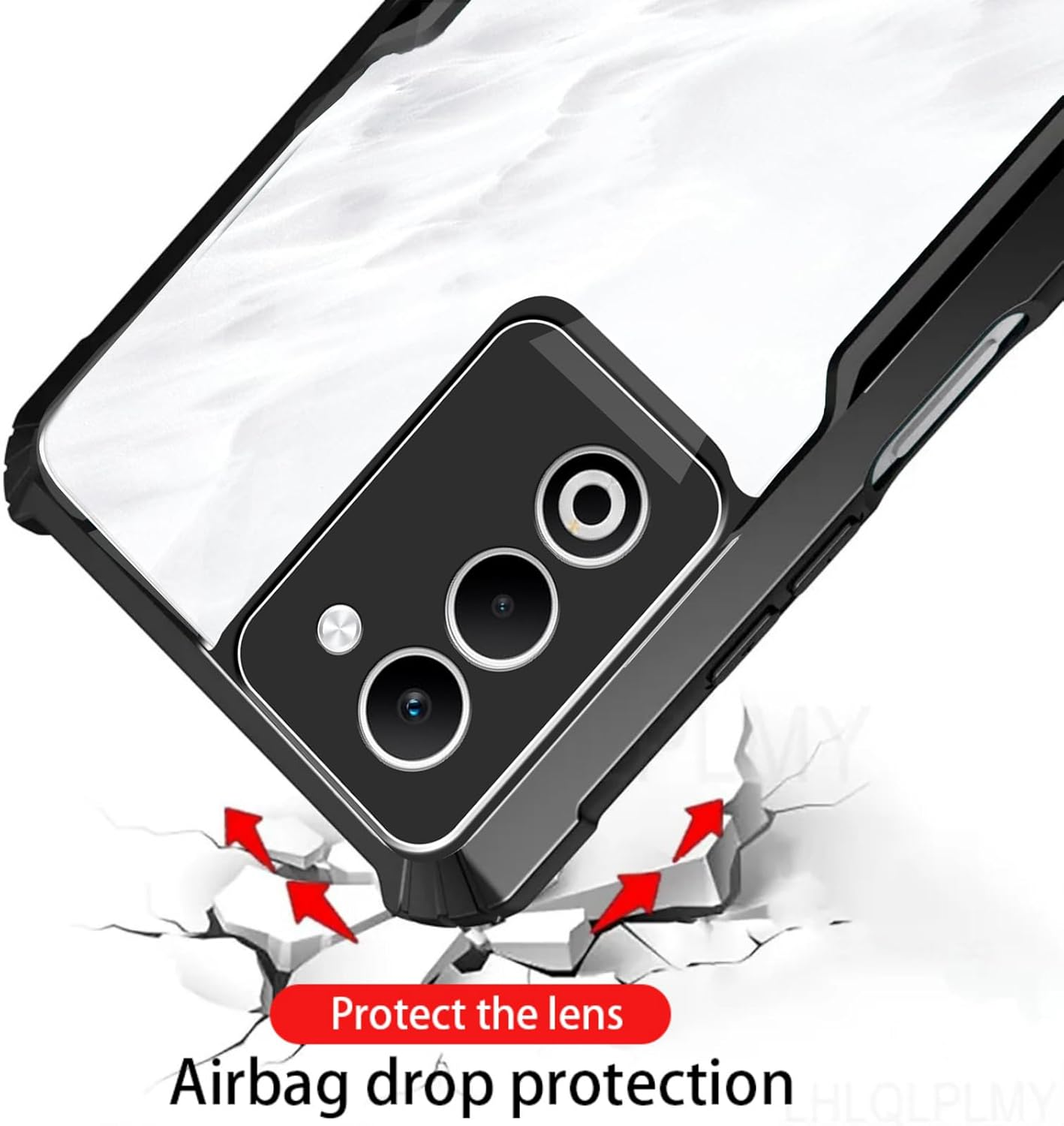 Case for Oppo A5 5G + Screen Protector, ELECTRO-WEIDEWORLD Hybrid Shockproof PC Back + TPU Frame Case with Corner Bumpers[Drop Protection], Ultra-Clear & Scratch Resistant Phone Case