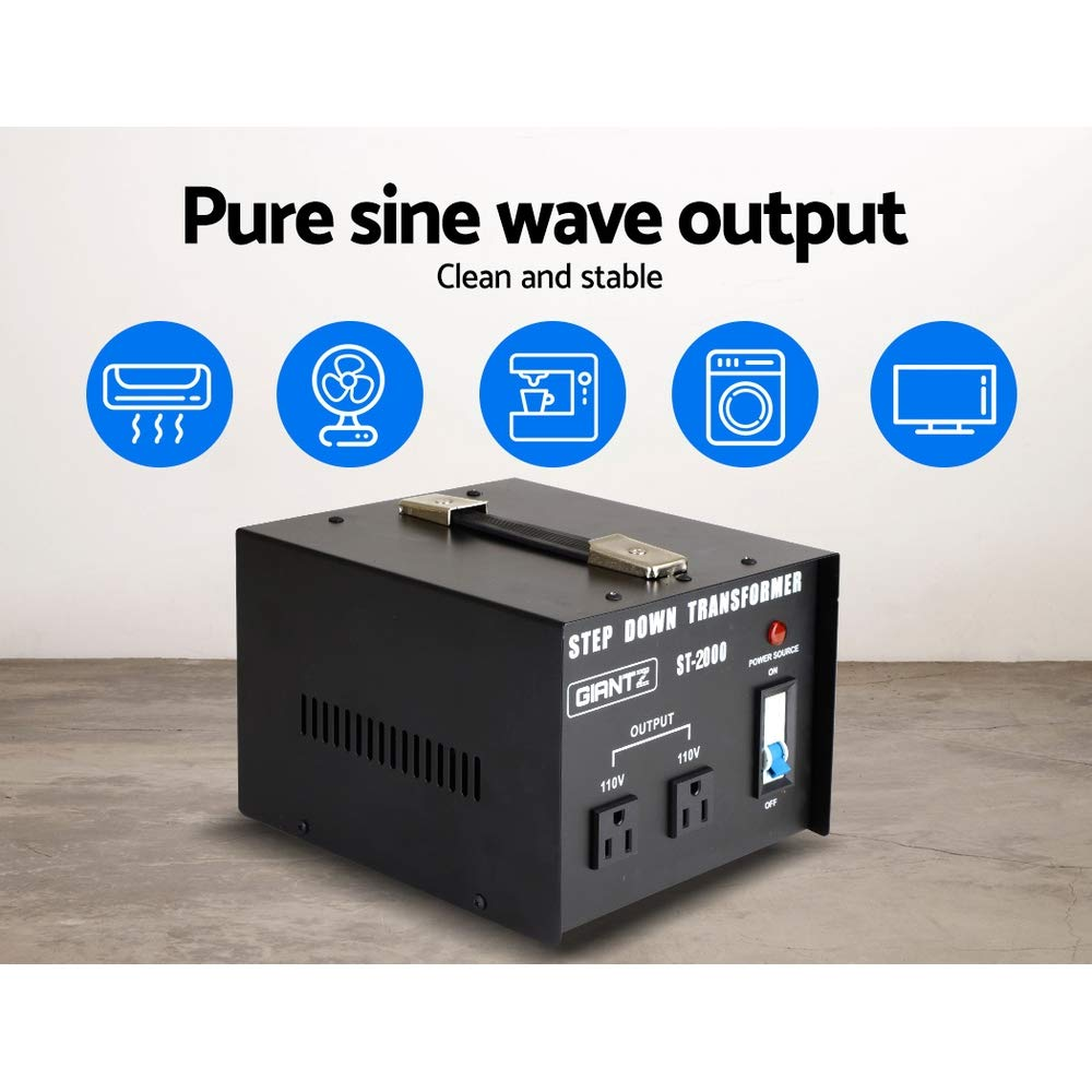 2000 Watt Step down Transformer Voltage Converter Heavy Duty Power Adapter image number 3