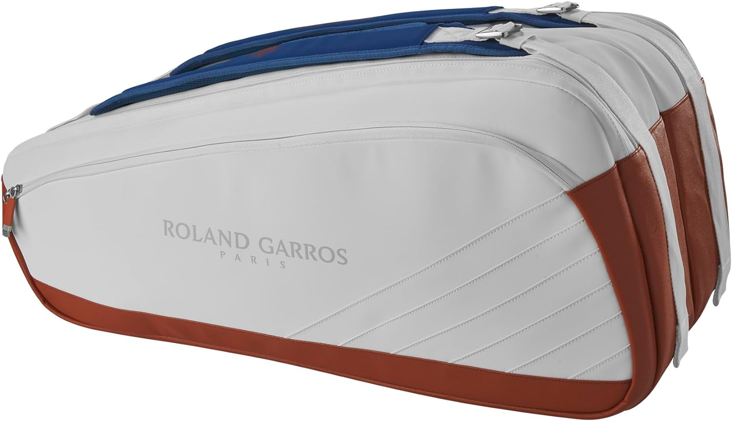 WILSON Roland-Garros Super Tour Tennis Racket Bags - Clay/White/Navy image number 2