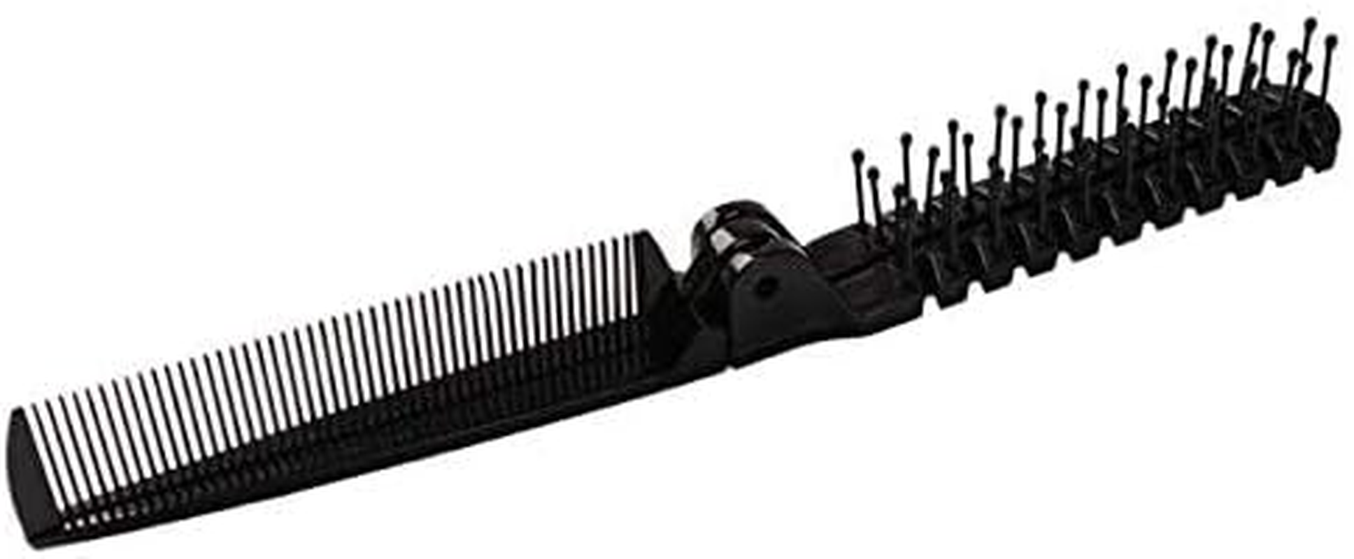 Aeyistry 3 Pcs Portable Travel Hair Comb Brush Foldable Massage Hair Comb Anti-Static Hairdressing Tools Set(Black)