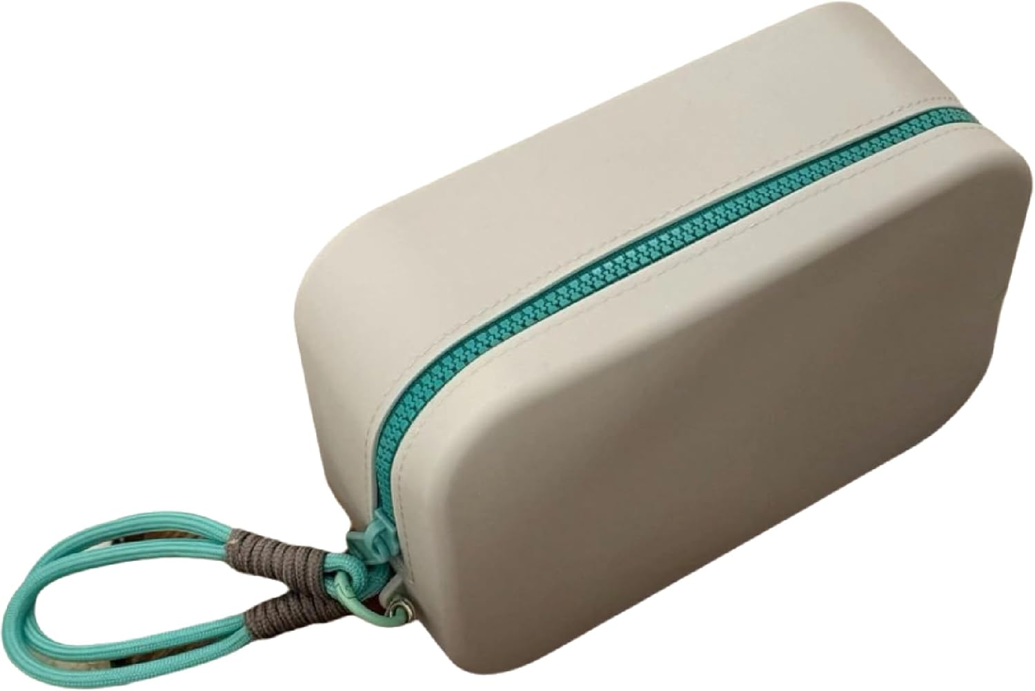 Makeup Bag, Cosmetic Case, Waterproof Stuff Bag, Beach Pouch for Swimming, Travel Makeup Bag, Silicone Toiletry Bag, Makeup Organazier Versatile Zipper Bag (Grey) image number 5