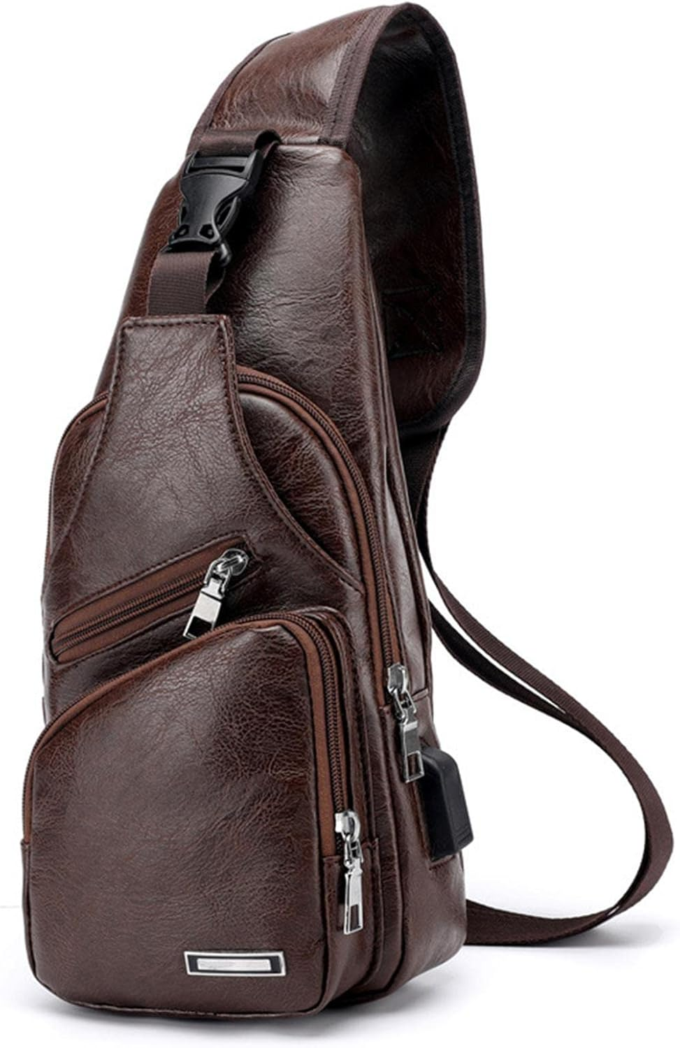 Men Sling Bags Waterproof - Sash Bags | Sling Bag Anti-Thief Personal Pocket Bag, Lightweight Chest Shoulder Backpack for Travel