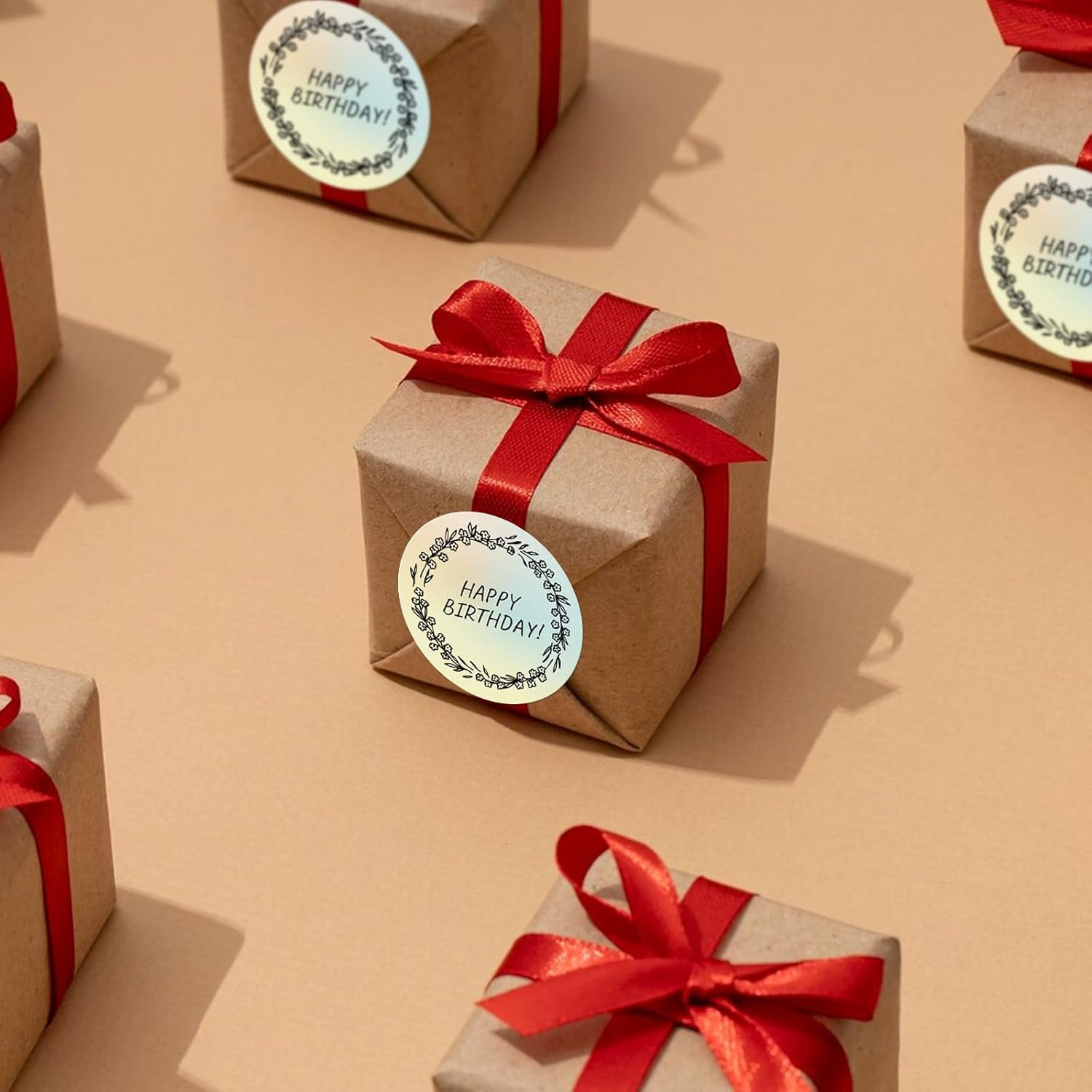 Direct Thermal round Labels Circle Gradient Color Stickers 2 Inch Self Adhesive Gradual Change 50 Mm Dot for Personalized Design DIY Custom Logo Price Name Tag QR Code Small Business 500 PCS image number 5