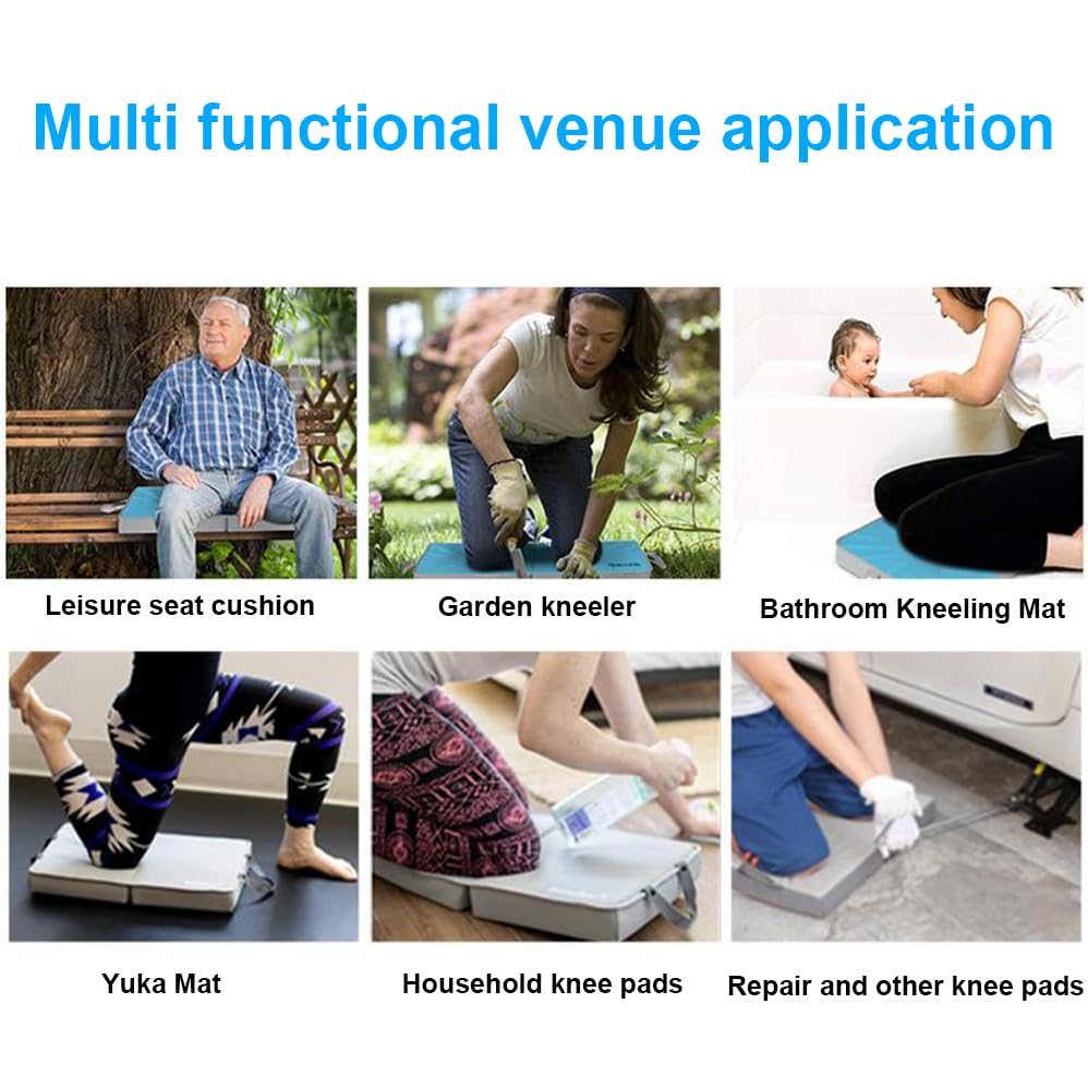 Foam Kneeling Pad, 50Cm Folding Extra Thick Foam Garden Kneeling Pad, Lightweight & Portable with Handles for Gardening, Yoga, Bath Kneeler Pad Seat, Machine Washable, Knees Support Board image number 5