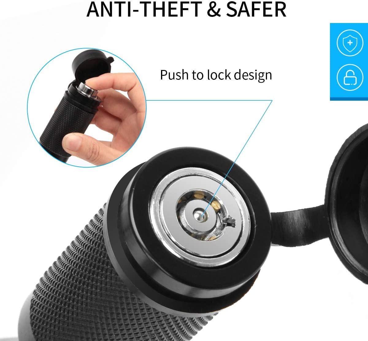 Coolrunner Trailer Hitch Lock Pin Set, 5/8" Extra Long Black Locking Hitch Pin, Heavy Duty Tow Hitch Receiver Lock with Anti-Rattle, Keys, Rubber Cap(5/8" Not Keyed Alike) image number 4