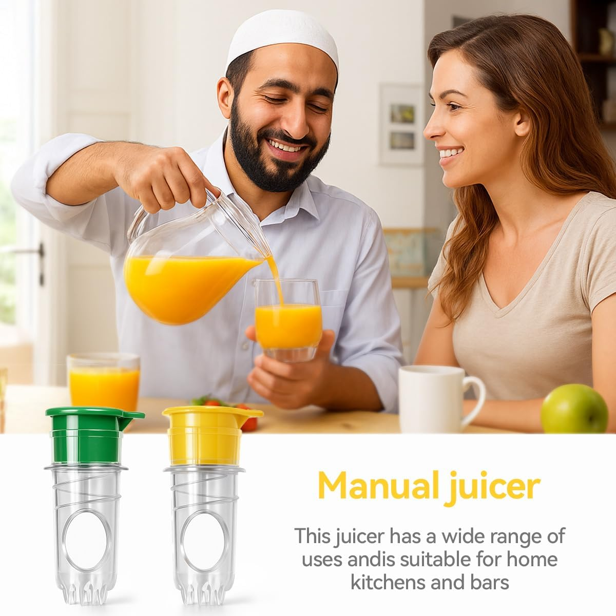 Proxima Direct Lemon Squeezer, 2 Pack Lemon Juicer Press, Portable Orange Squeezer Screw Top Lemon Press with Built-In Filter Hand Citrus Juicer image number 1