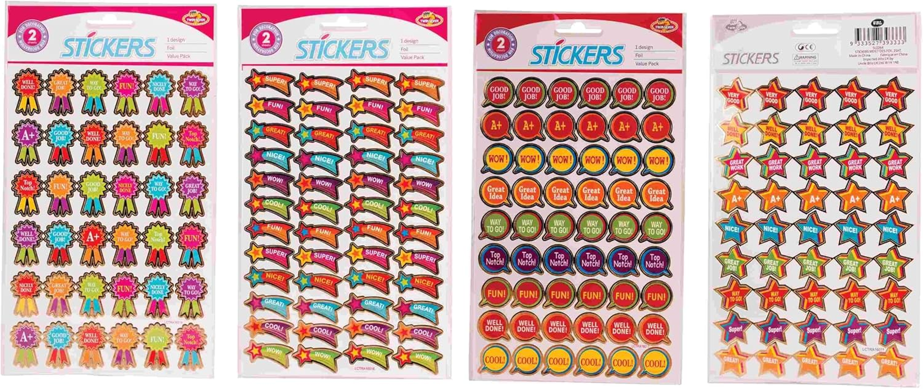 UBL Merit Des Foil Stickers (2 Sheet)