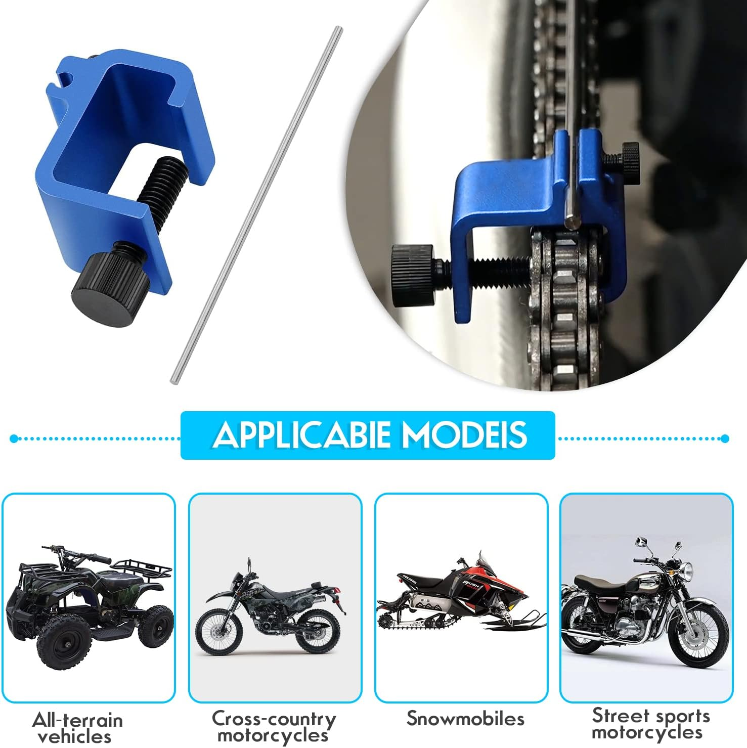 Chain Alignment Tool Suitable for Motorcycles and Atvs, Quick Accurate Alignment Tool image number 3