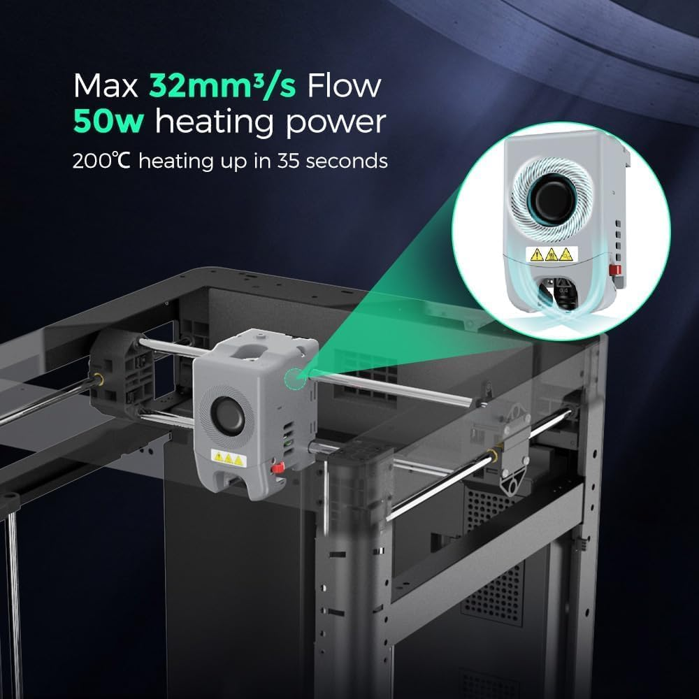 FLASHFORGE Adventurer 5M Pro 3D Printer with Auto Bed Leveling, 600Mm/S Fast Printing Speed, Quick Detachable 280&deg;C Nozzle, Internal & External Circulation Dual Air Filtration 220X220X220Mm