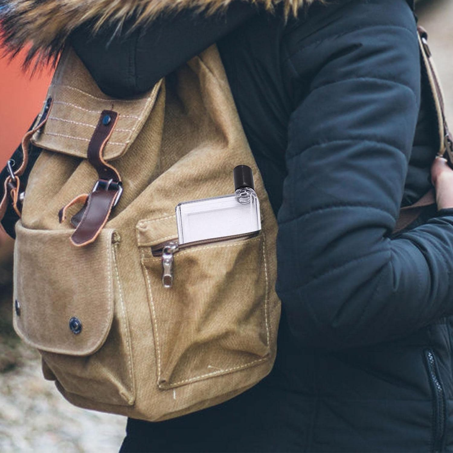 2Pcs 420Ml Ultra-Thin Flat Water Bottle, Transparent Reusable A5 Purse Bottle for School, Sports, Travel, Dining Time