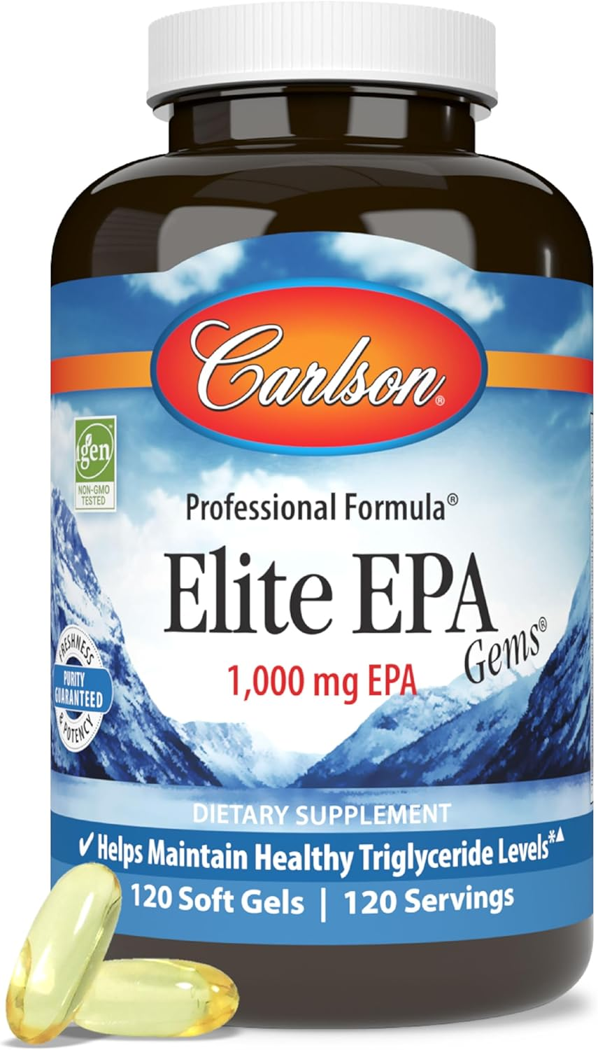 Carlson Labs - Elite EPA Gems 1000 Mg. - 120 Softgels Formerly Norwegian EPA Gems Omega-3 Concentrate Fish Oil Concentrate image number 3