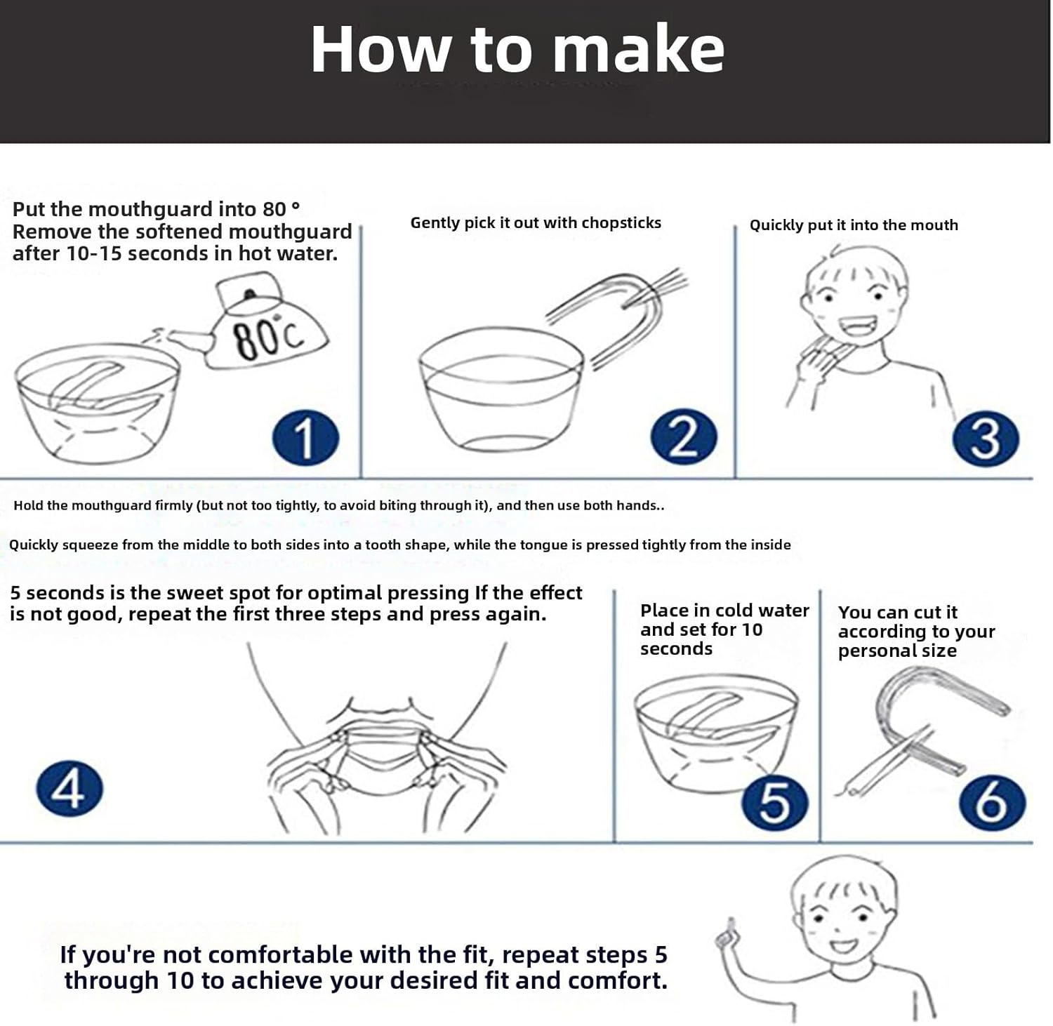 YAKESD Mouth Guard Sports - Sports Mouthguard - Customizable Fit, Ideal for Hockey, Lacrosse, Baseball, Wrestling - Adult & Youth Mouthguard with Strap Included image number 3