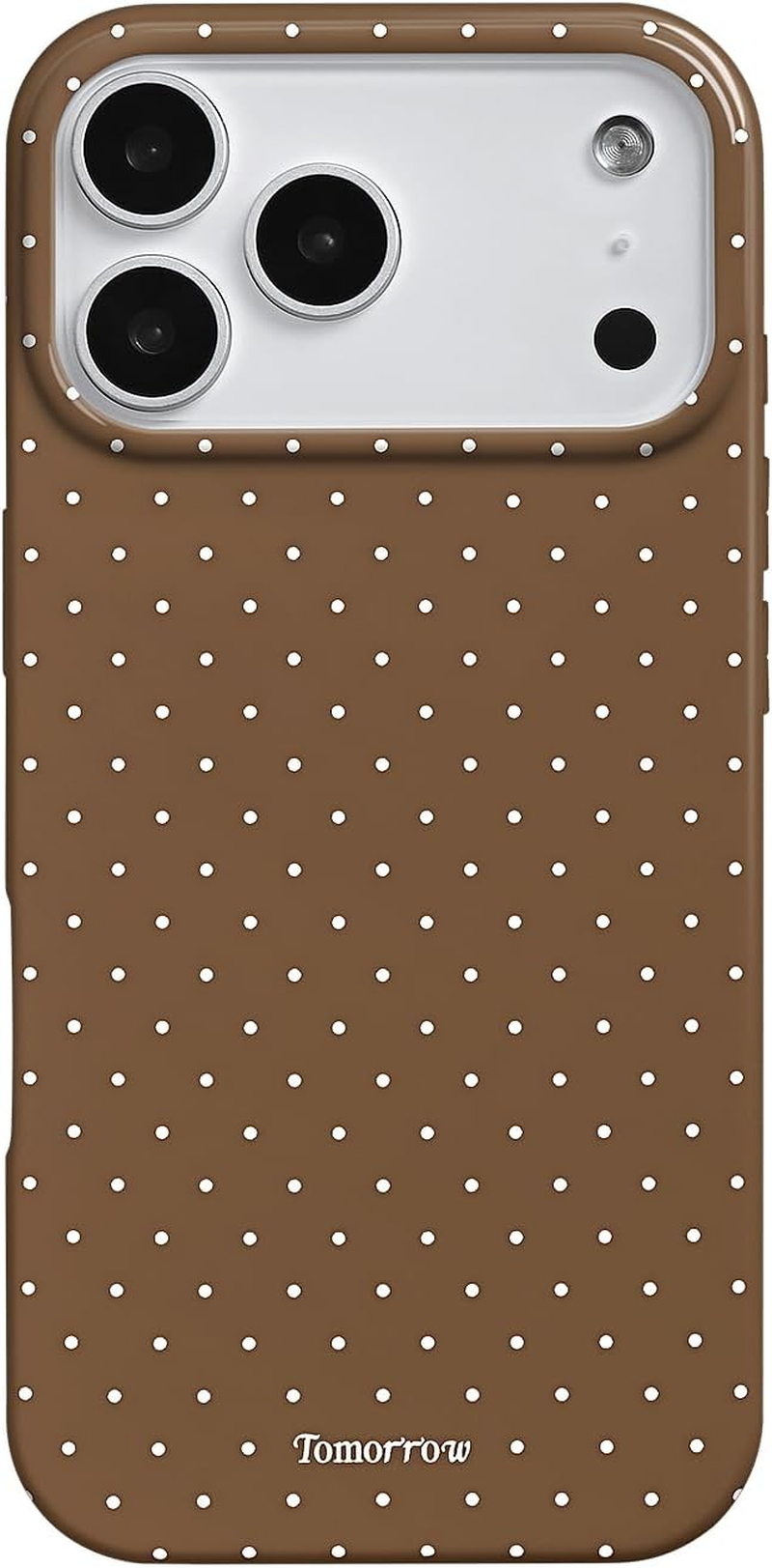 Inewateri Compatible for Iphone 15 Case with Cute Fashion Polka Dot Aesthetics Design Simple Cases for Soft TPU Slim Protection Cover-White