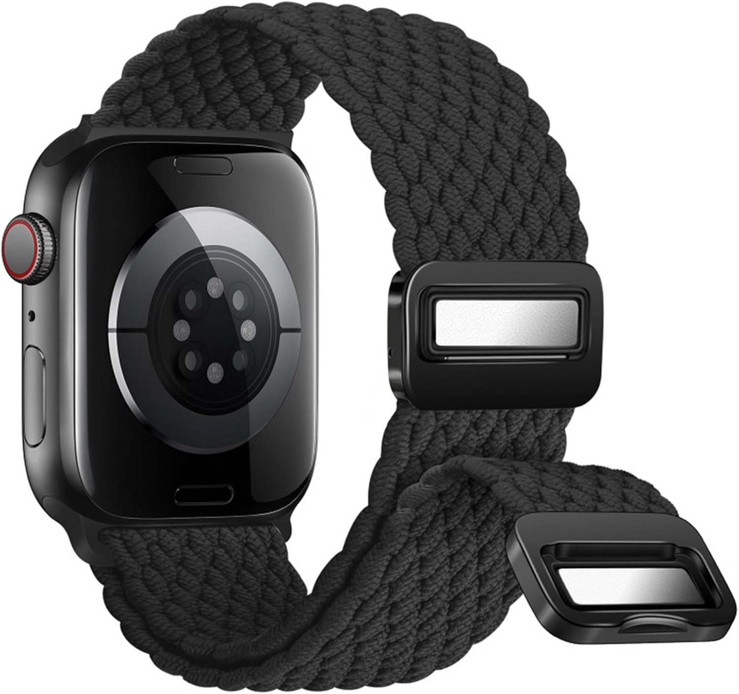 Magnetic Braided Solo Loop for Apple Watch Band 38Mm 40Mm 41Mm 42Mm 44Mm 45Mm 46Mm 49Mm for Women Men，Stretchy Nylon Sport Bands for Iwatch Ultra Series 10 9 8 7 6 5 4 3 SE