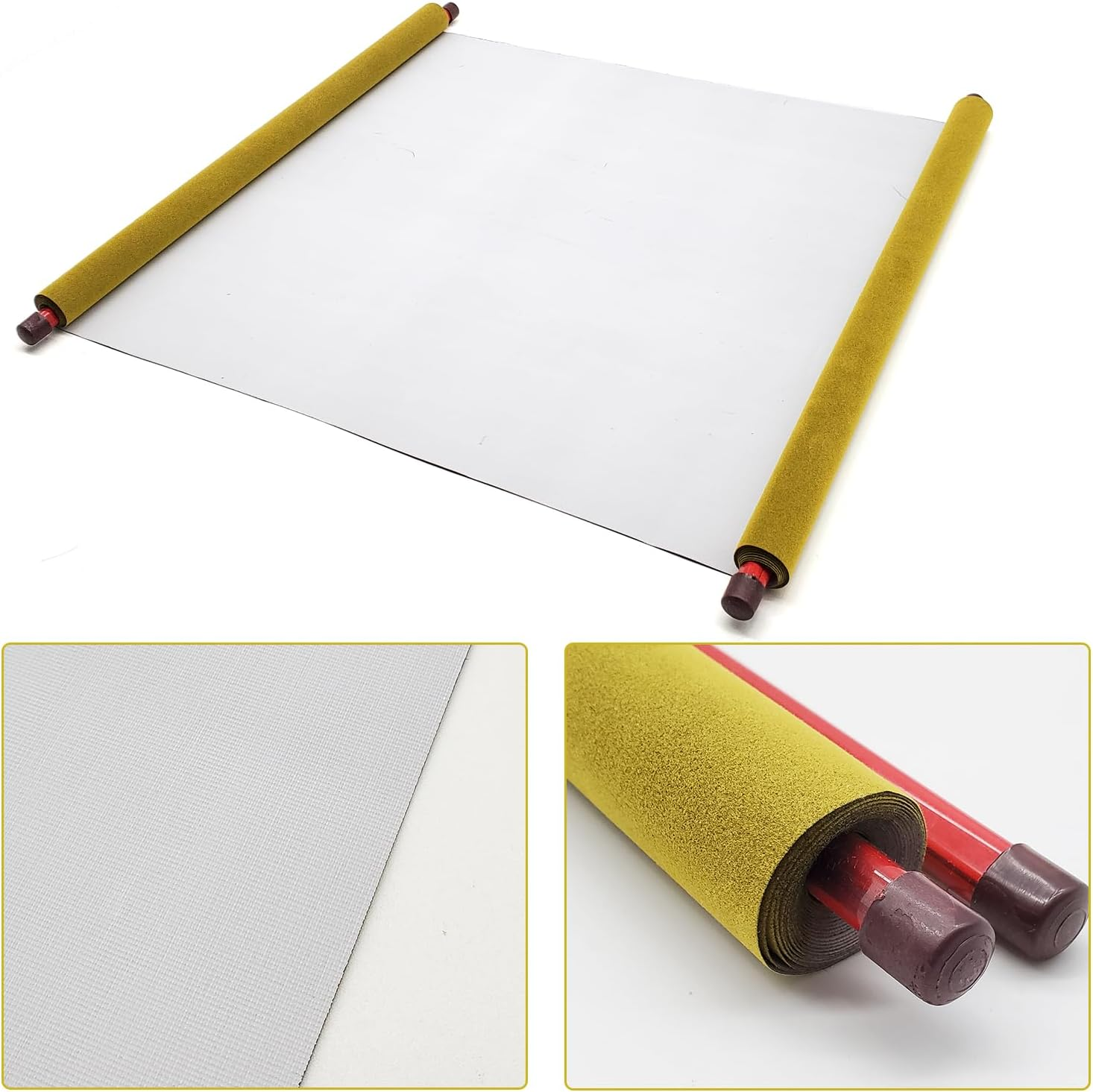 2Pcs Water Writing Cloth Water Paper Chinese Magic Cloth Reusable Mat for Calligraphy Practice and Beginners140*43Cm image number 3