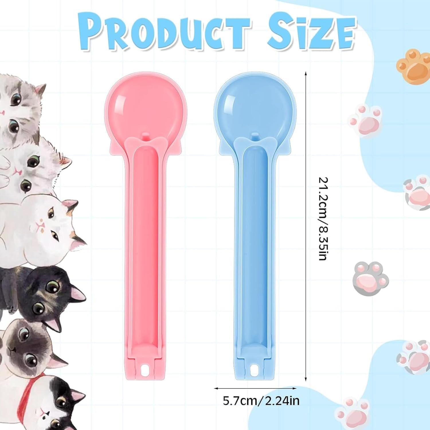 2PCS Cat Wand Squeeze Spoons,Pet Spoons Treat Squeezers, Delicious Lickable Cat Treat Dispensers for Purees image number 5