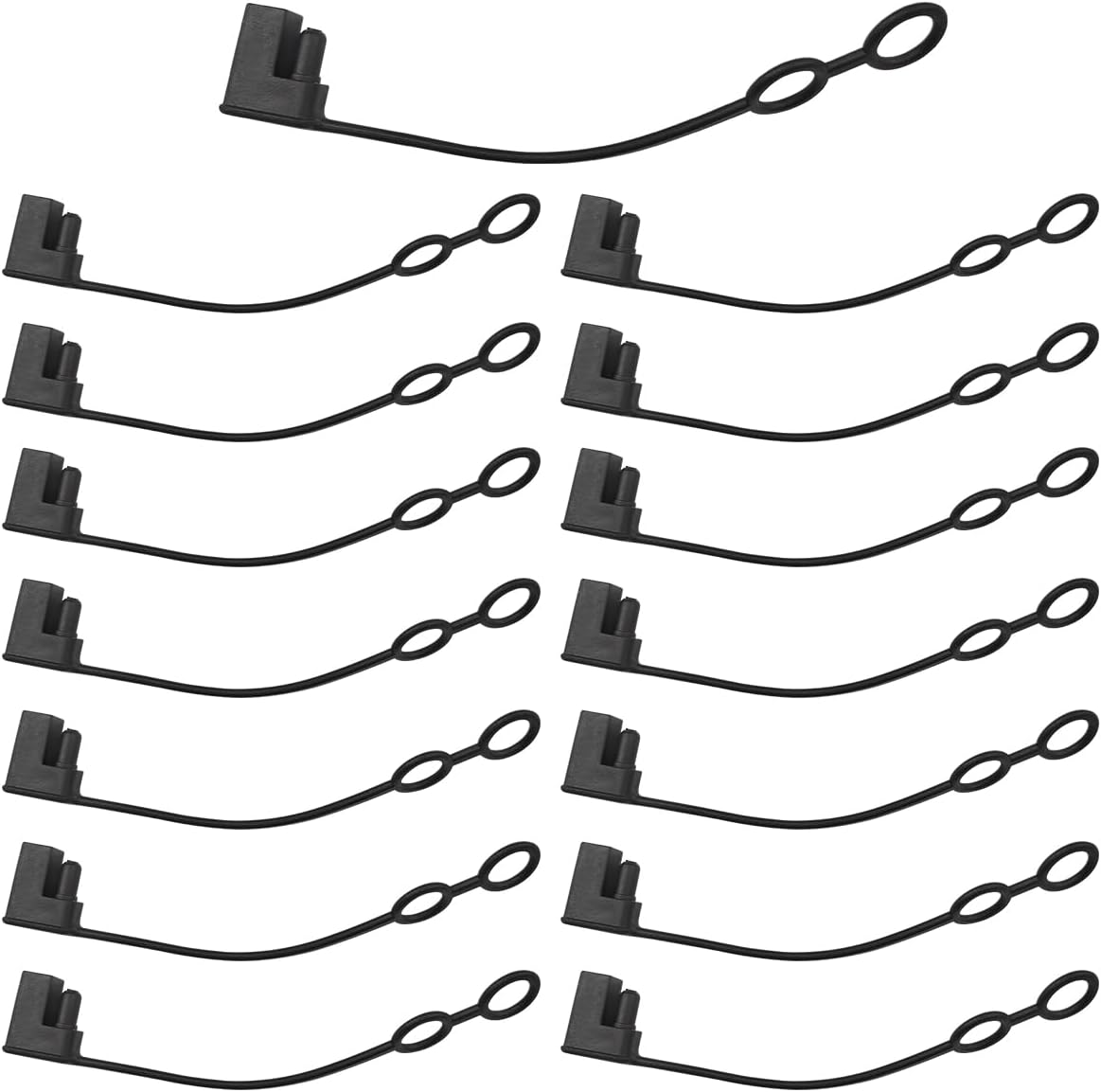 DUSCOKE 2 Pin Plug Replacement Weather Cap, SAE Waterproof Dust-Proof Cover Cap, DC Power Solar Automotive SAE Connector Protection Lid Top Covers (8PCS)