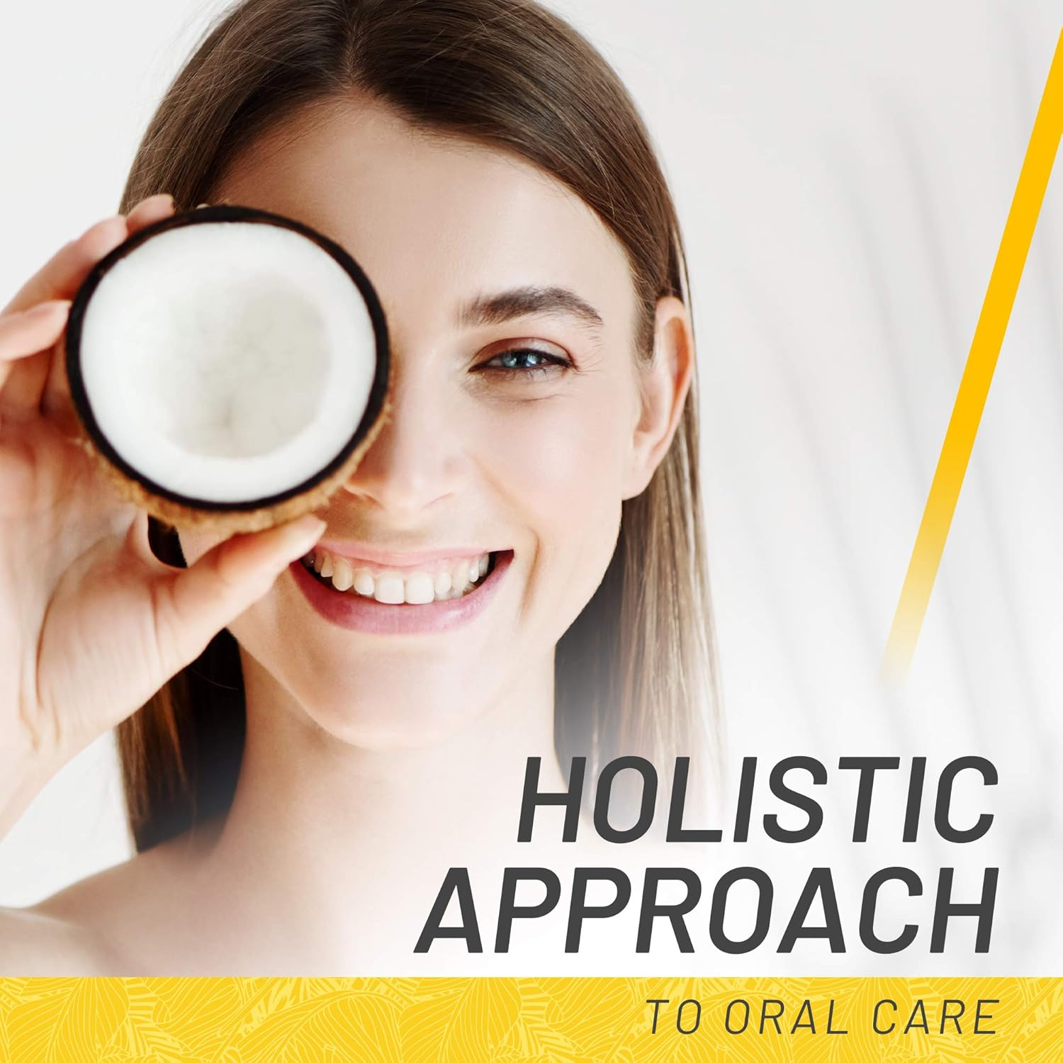 White Glo Coconut Oil Whitening Toothpaste, Refreshing Coconut & Mint Flavour, Premium Fluoride, Holistic Oral Care, Infused Luxurious Coconut Oil for Sparkling White Teeth and Ultimate Clean - 150G image number 1